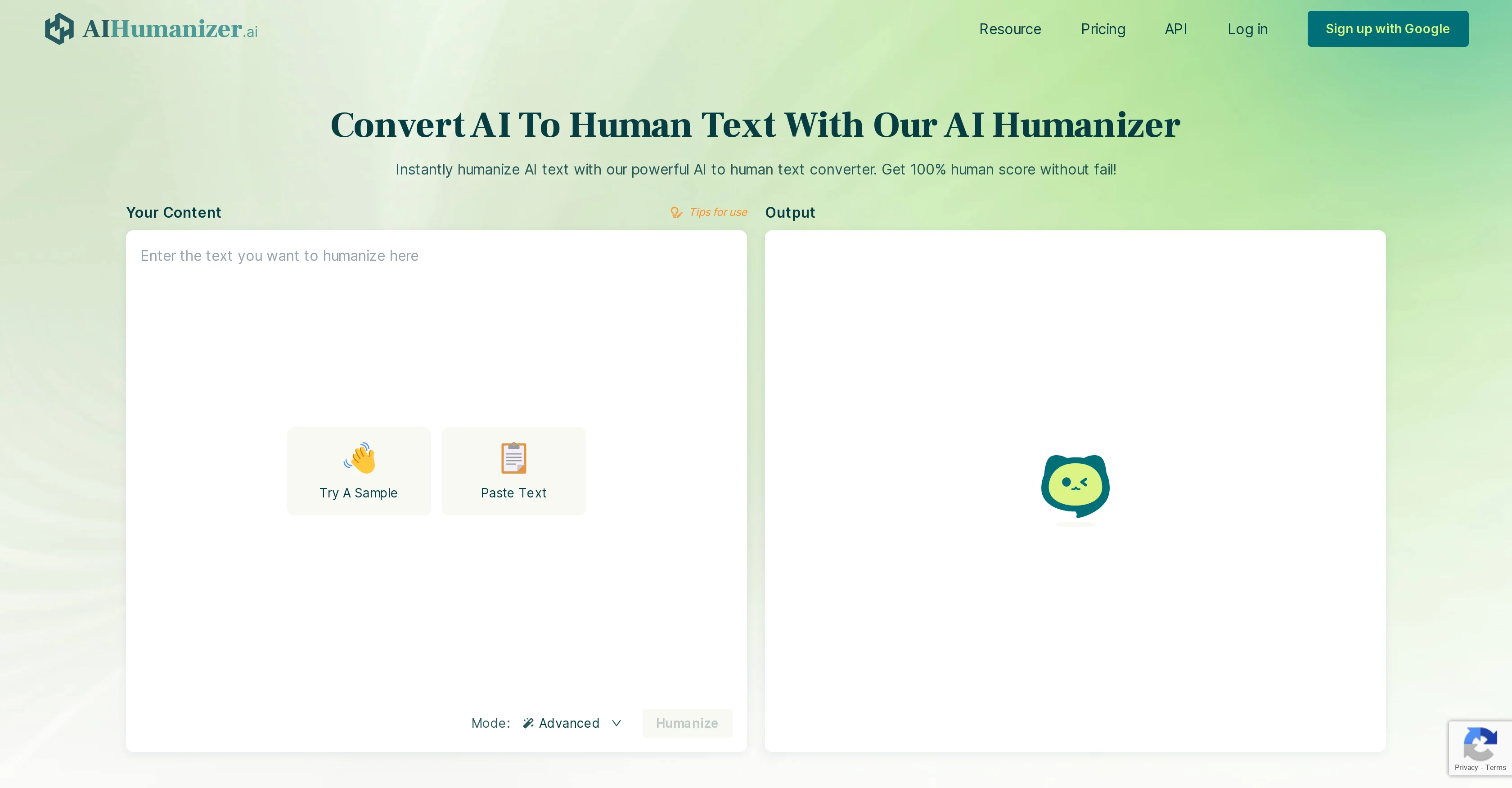 AIHumanizer.ai website