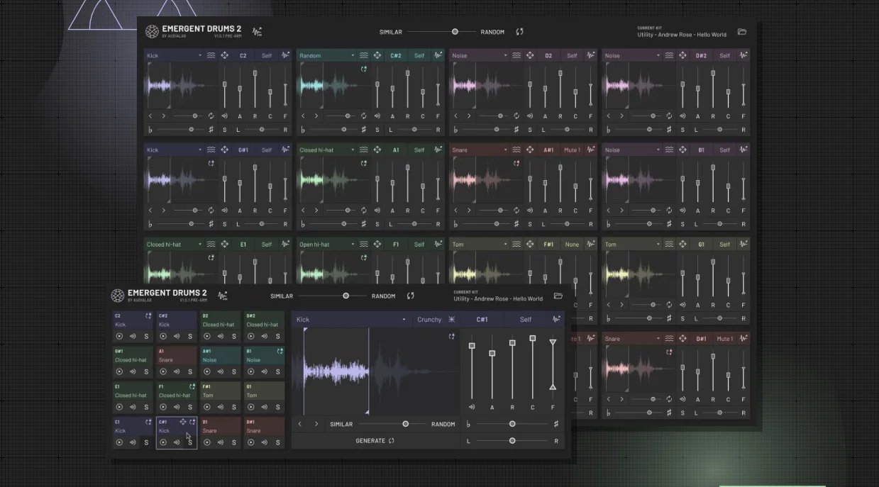 Emergent Drums website