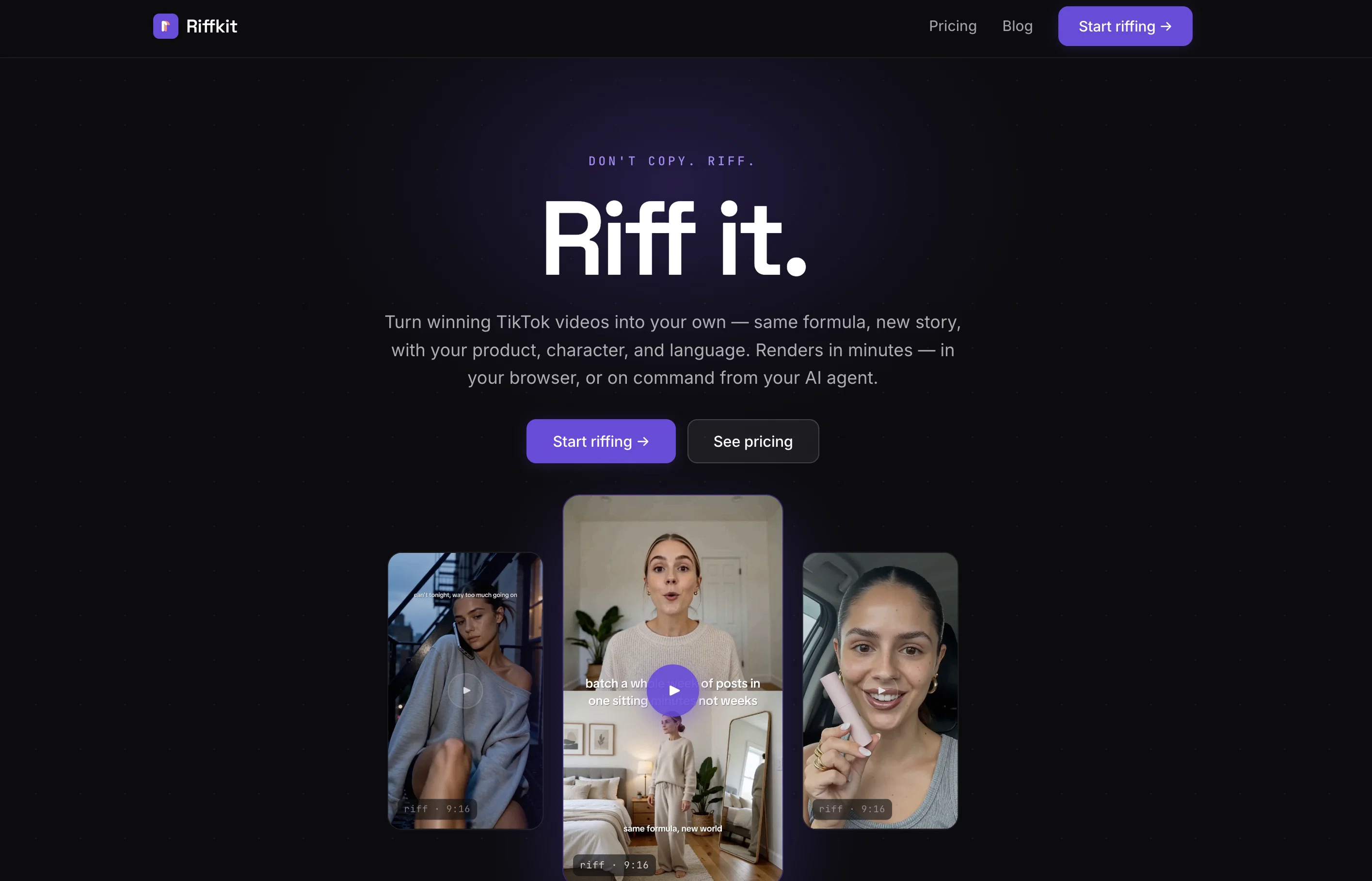 Riffkit website