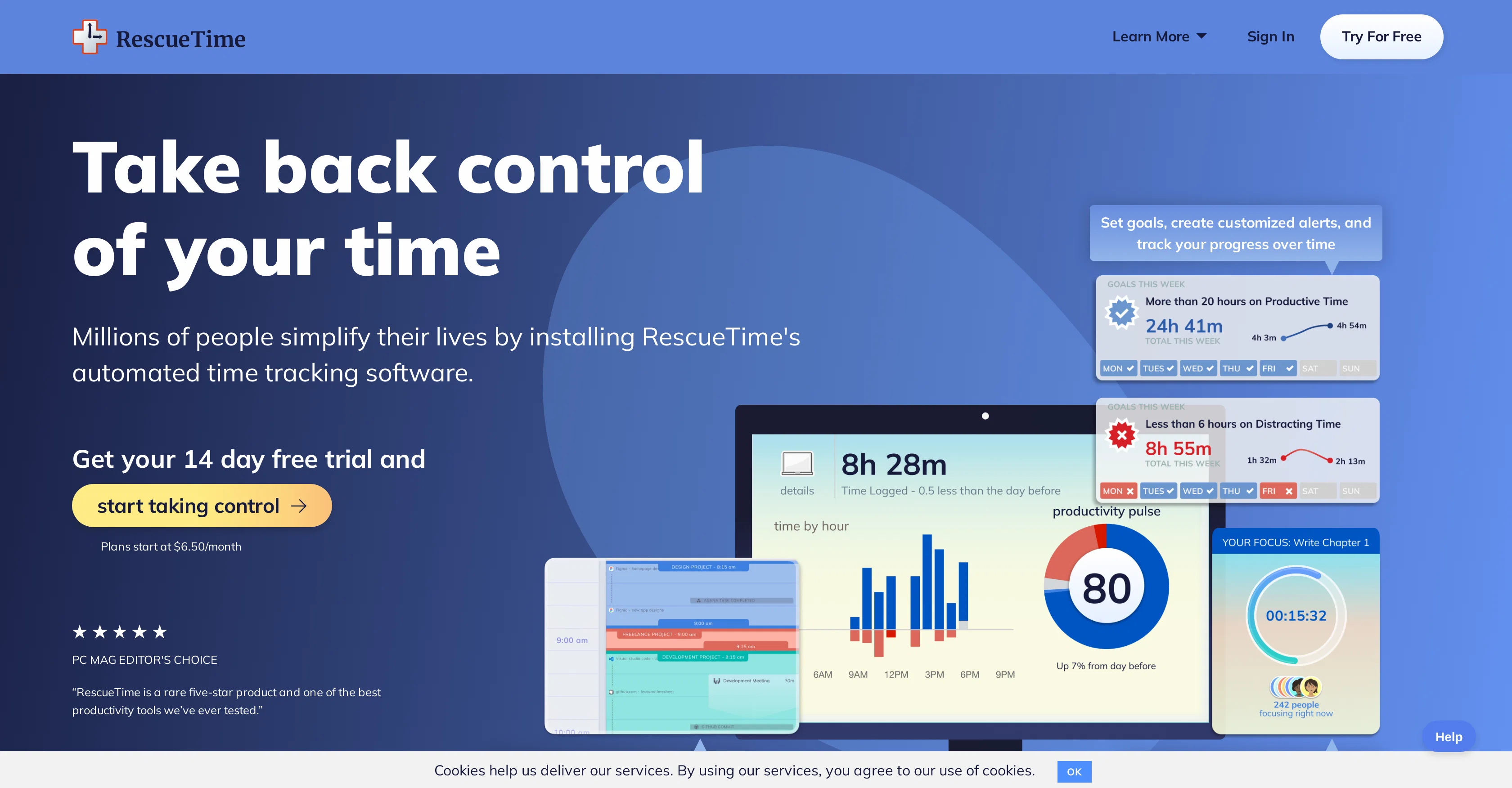 RescueTime website