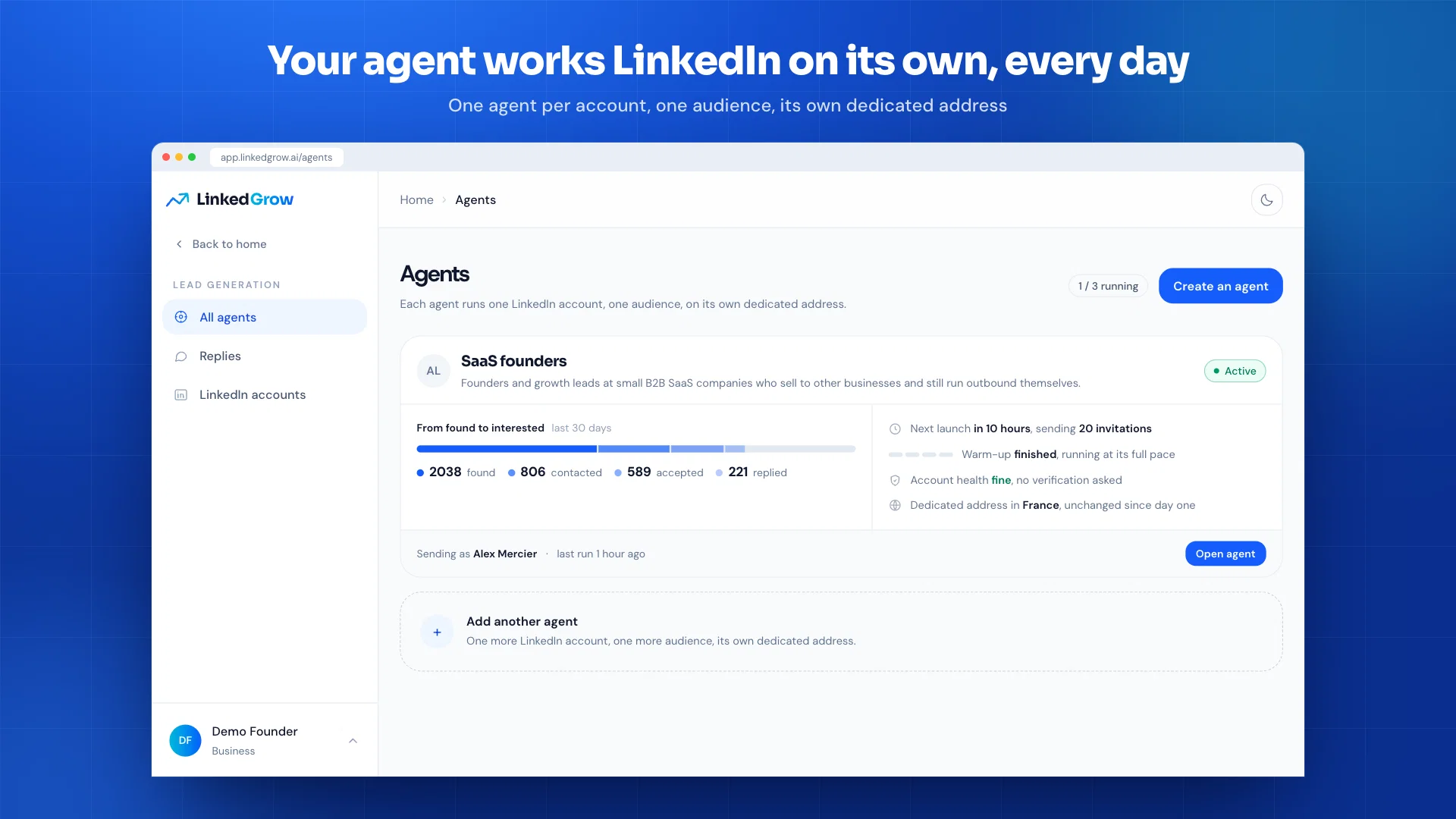 LinkedGrow website