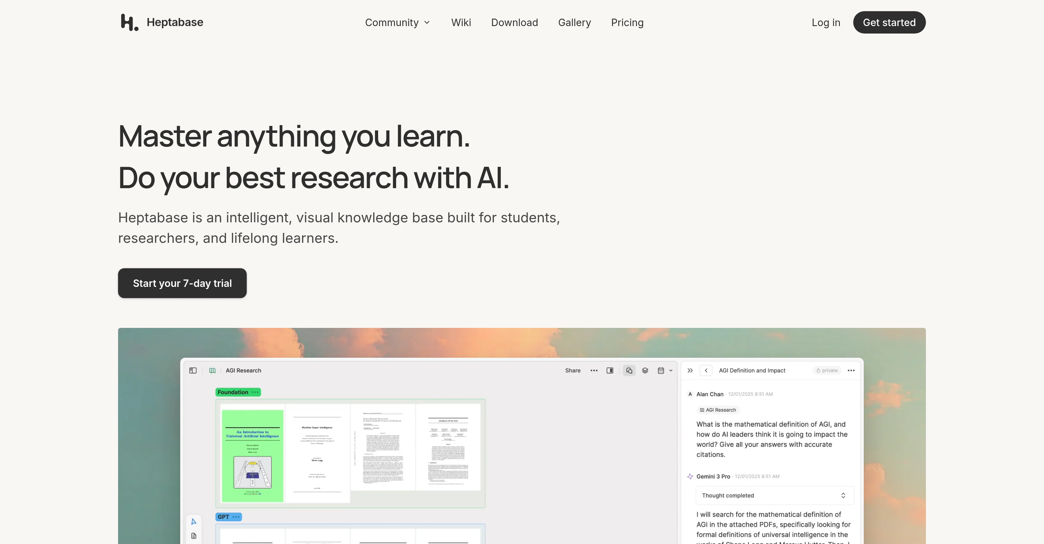 Heptabase website