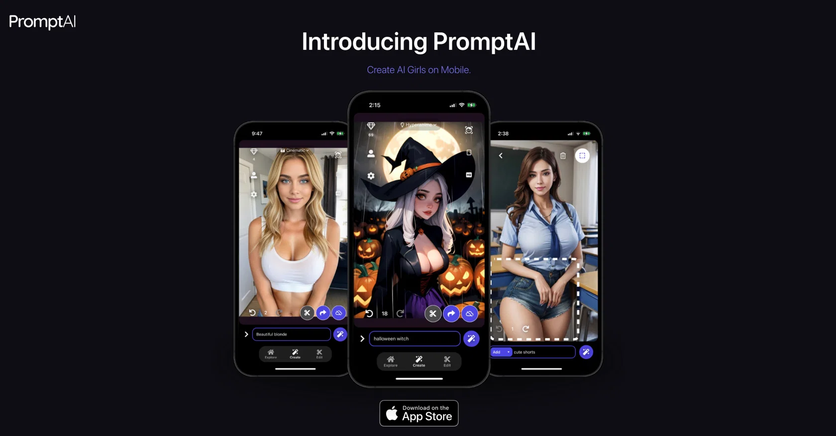 PromptApp (iOS/Android) website
