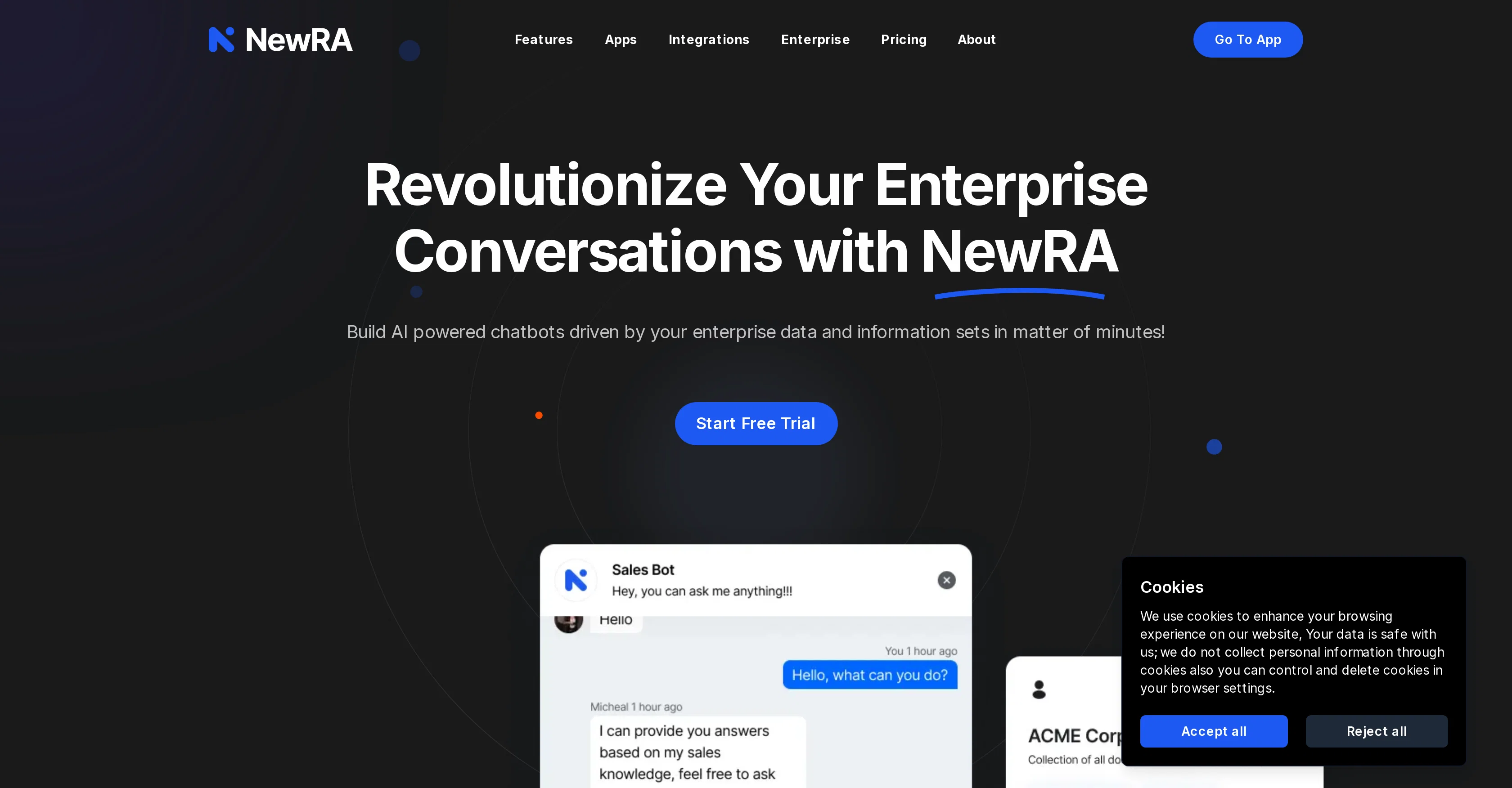 NewRA website
