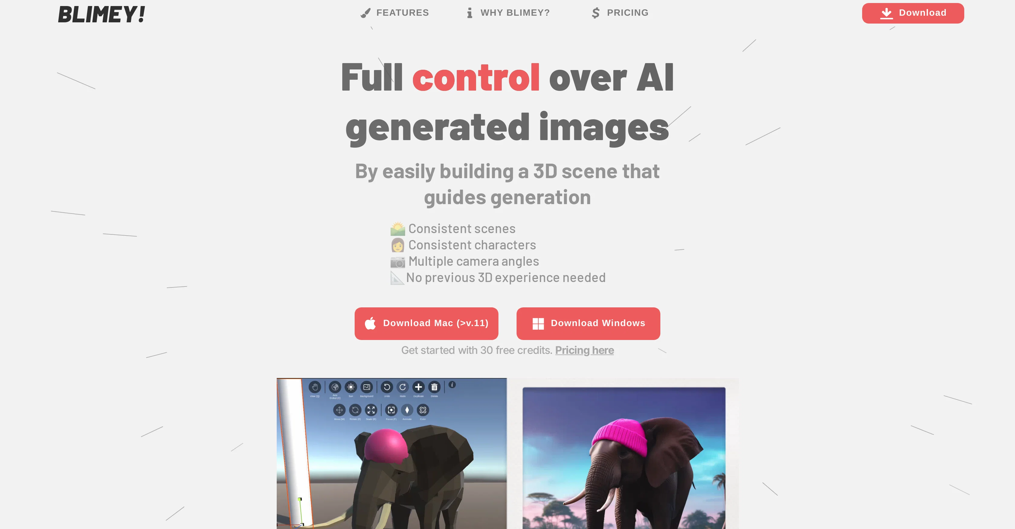 Blimey website