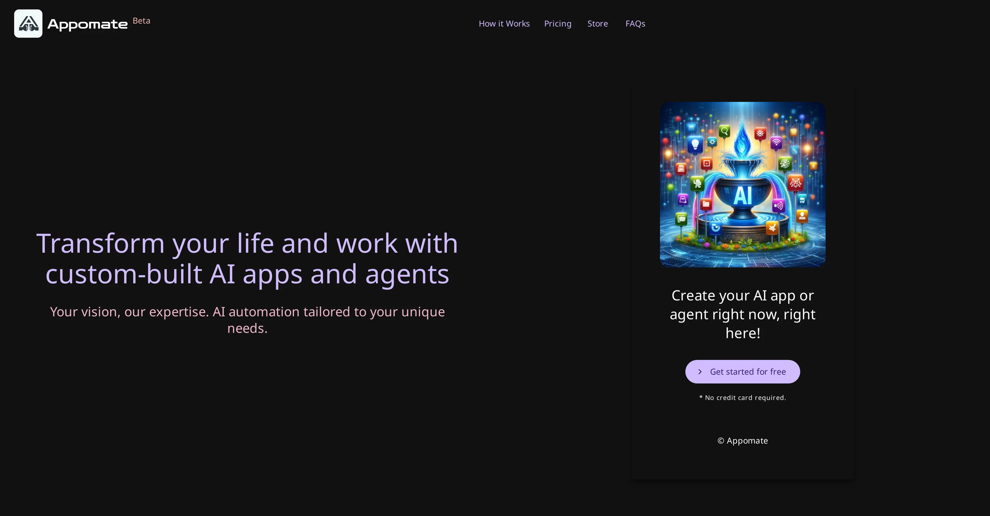 Appomate website