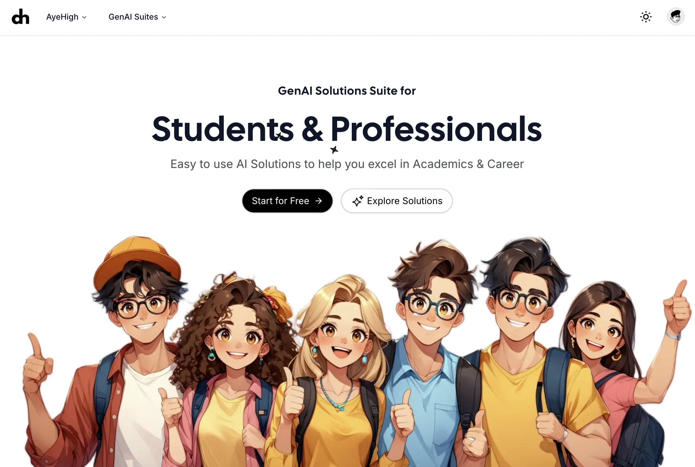 AyeHigh website