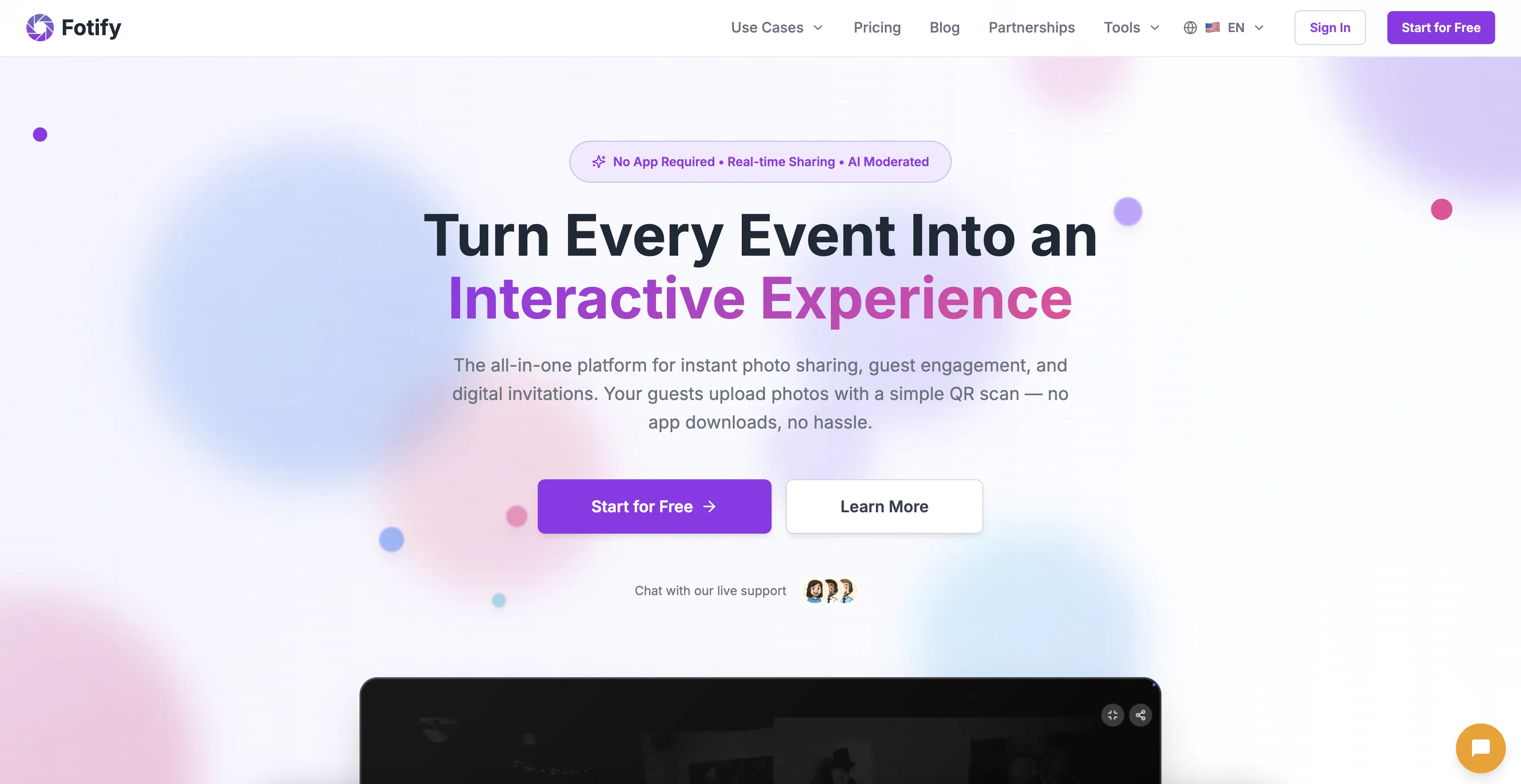 Fotify website