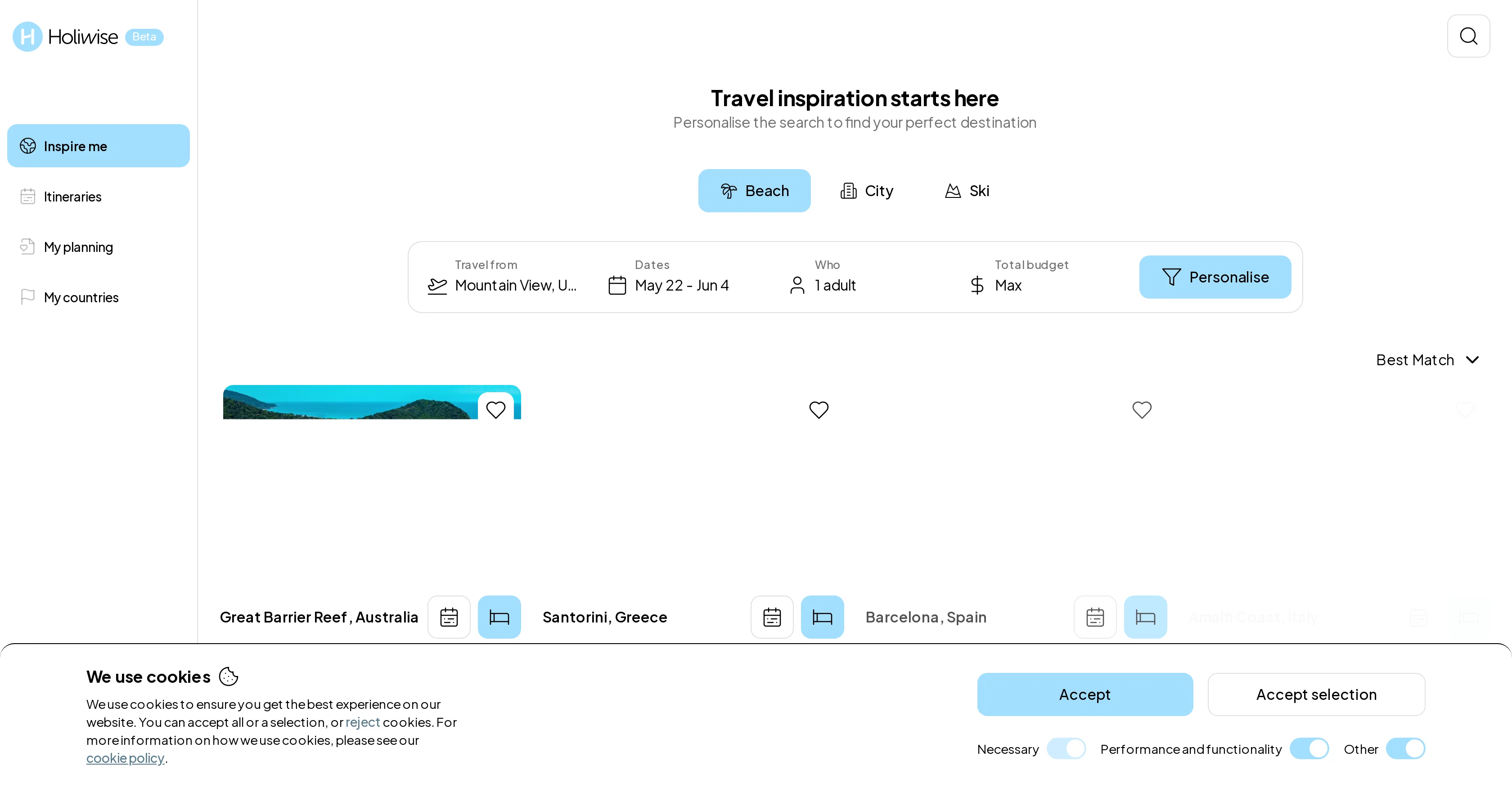 Holiwise website