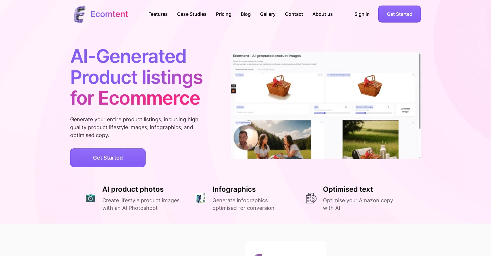 Ecomtent website
