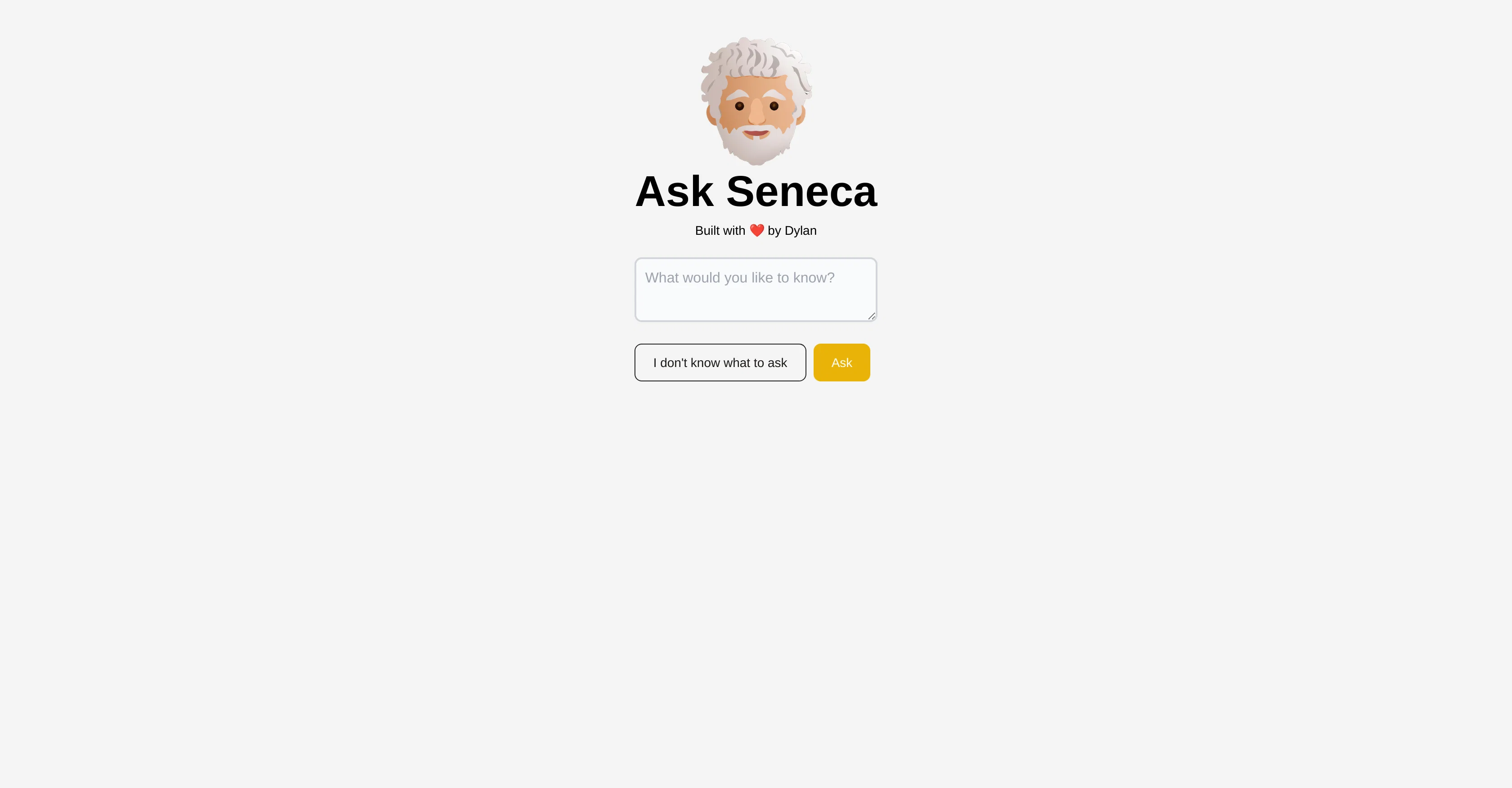 Ask Seneca website