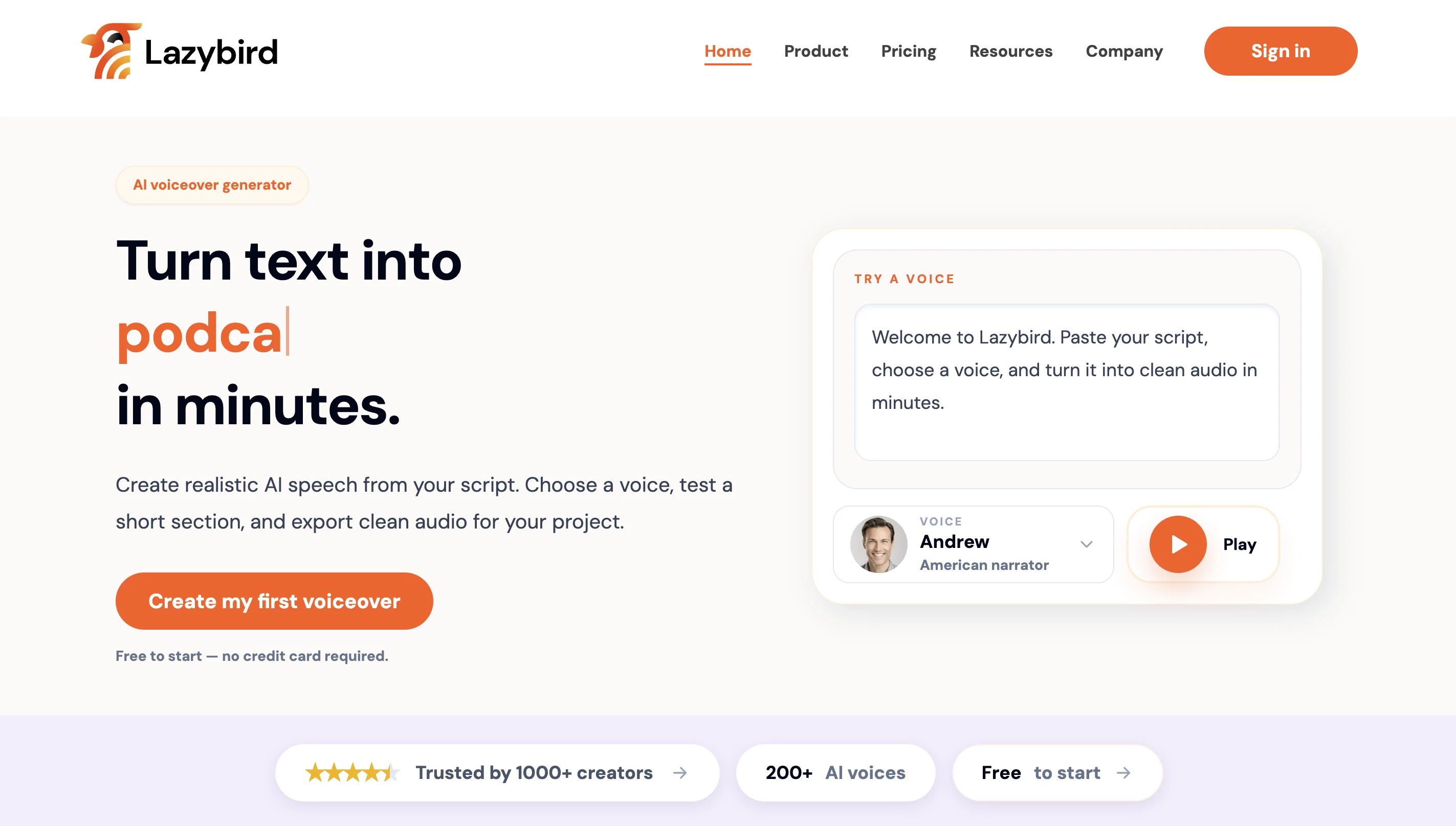 Lazybird website