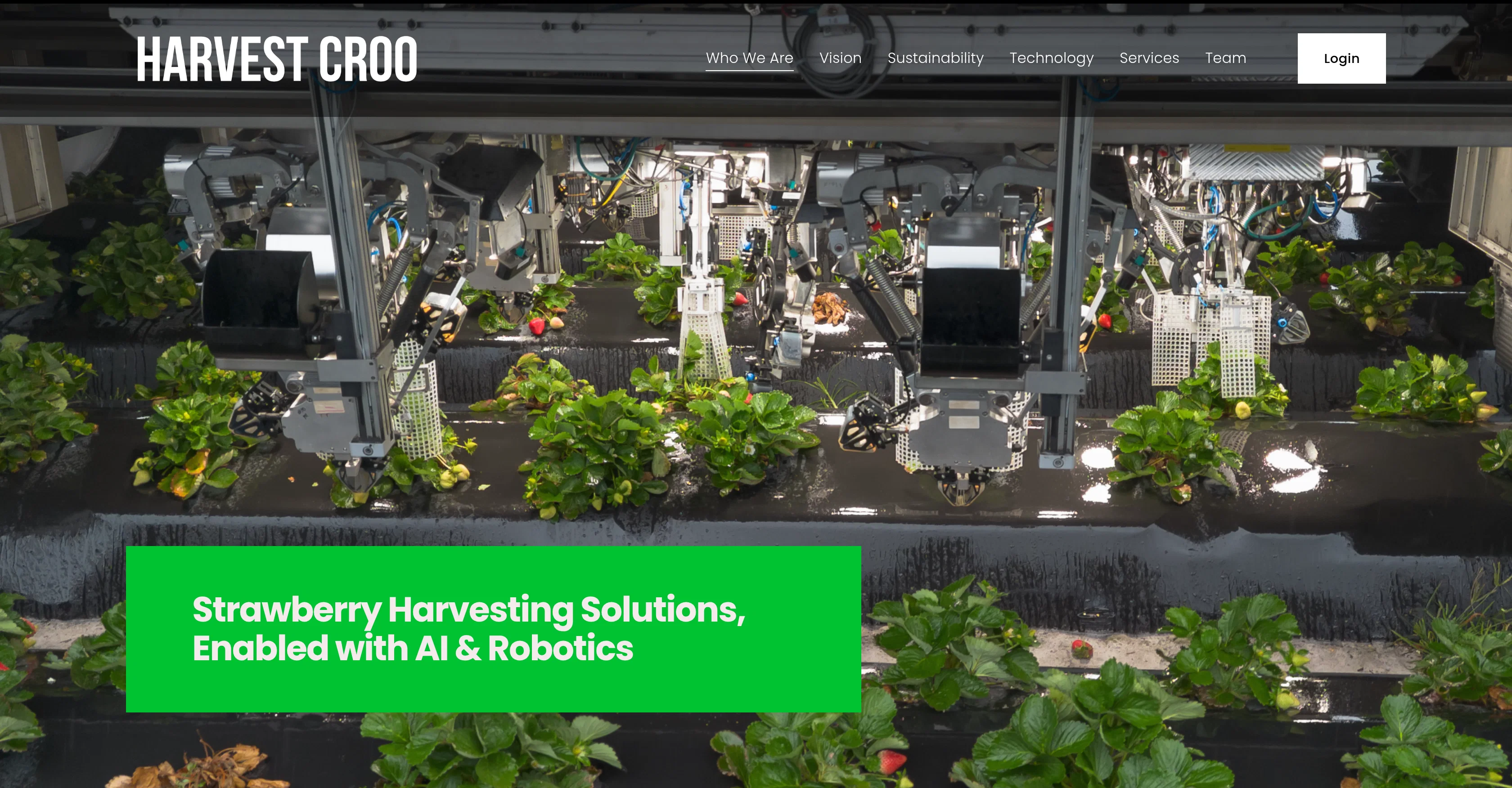 Harvest CROO Robotics website