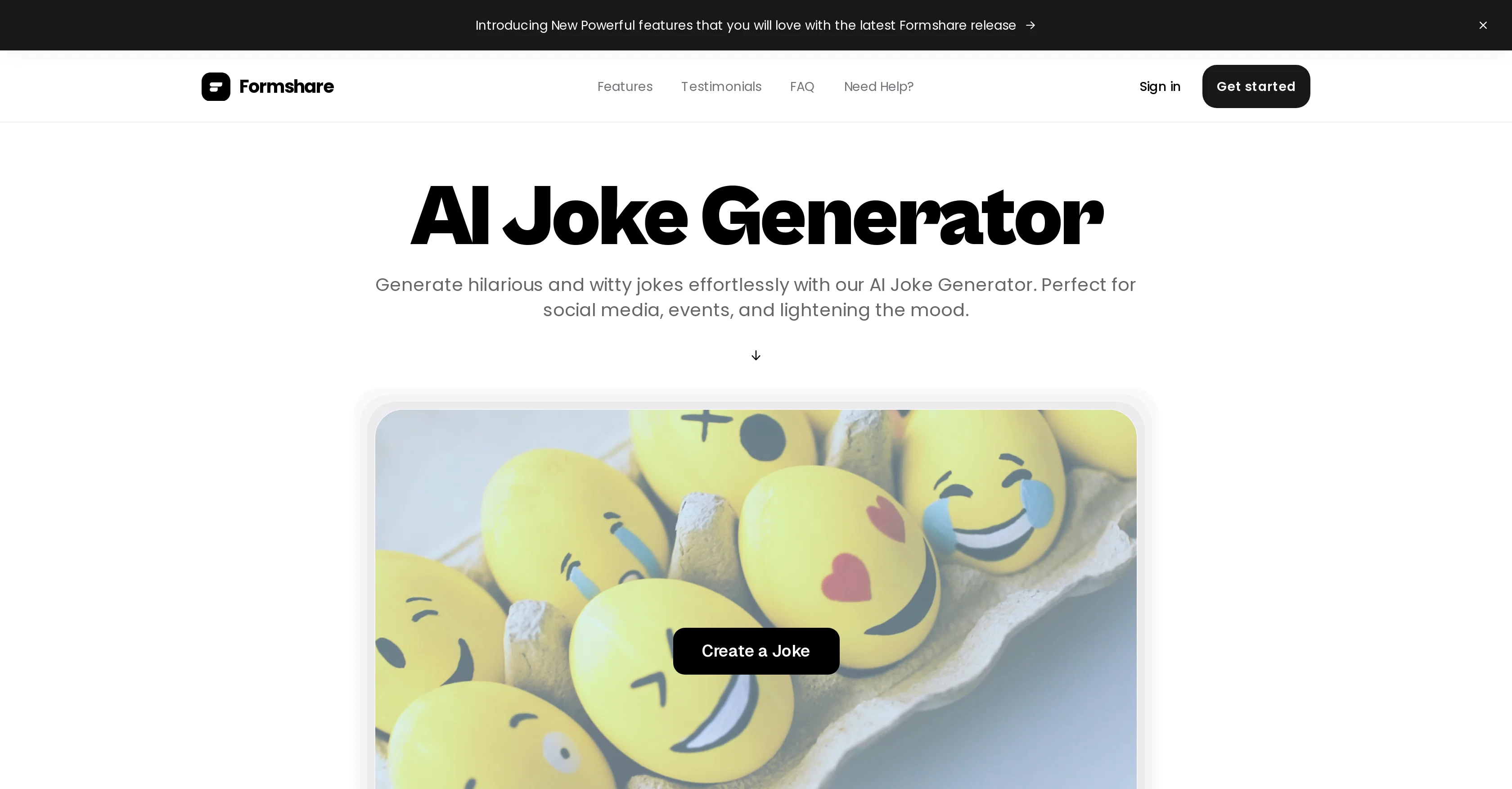 AI Joke Generator website