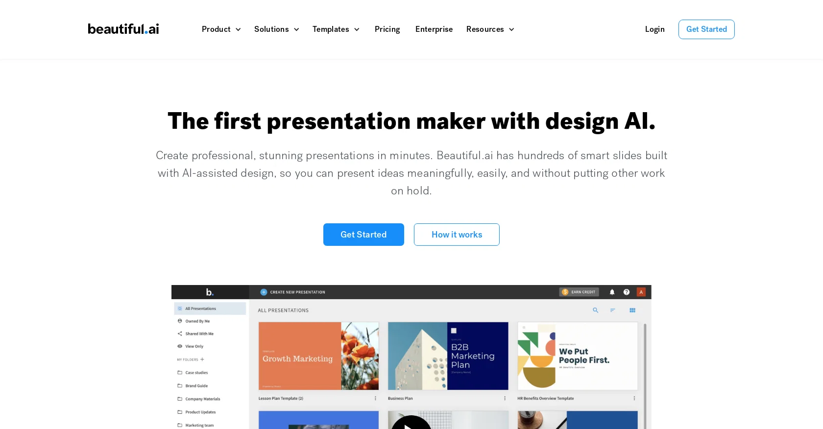 Beautiful.ai DesignerBot website