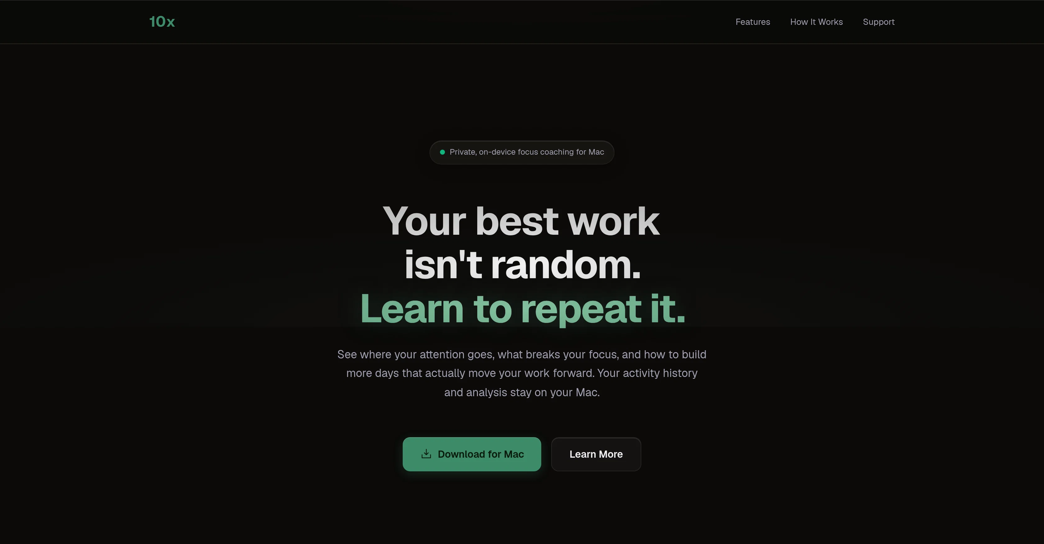 10x website