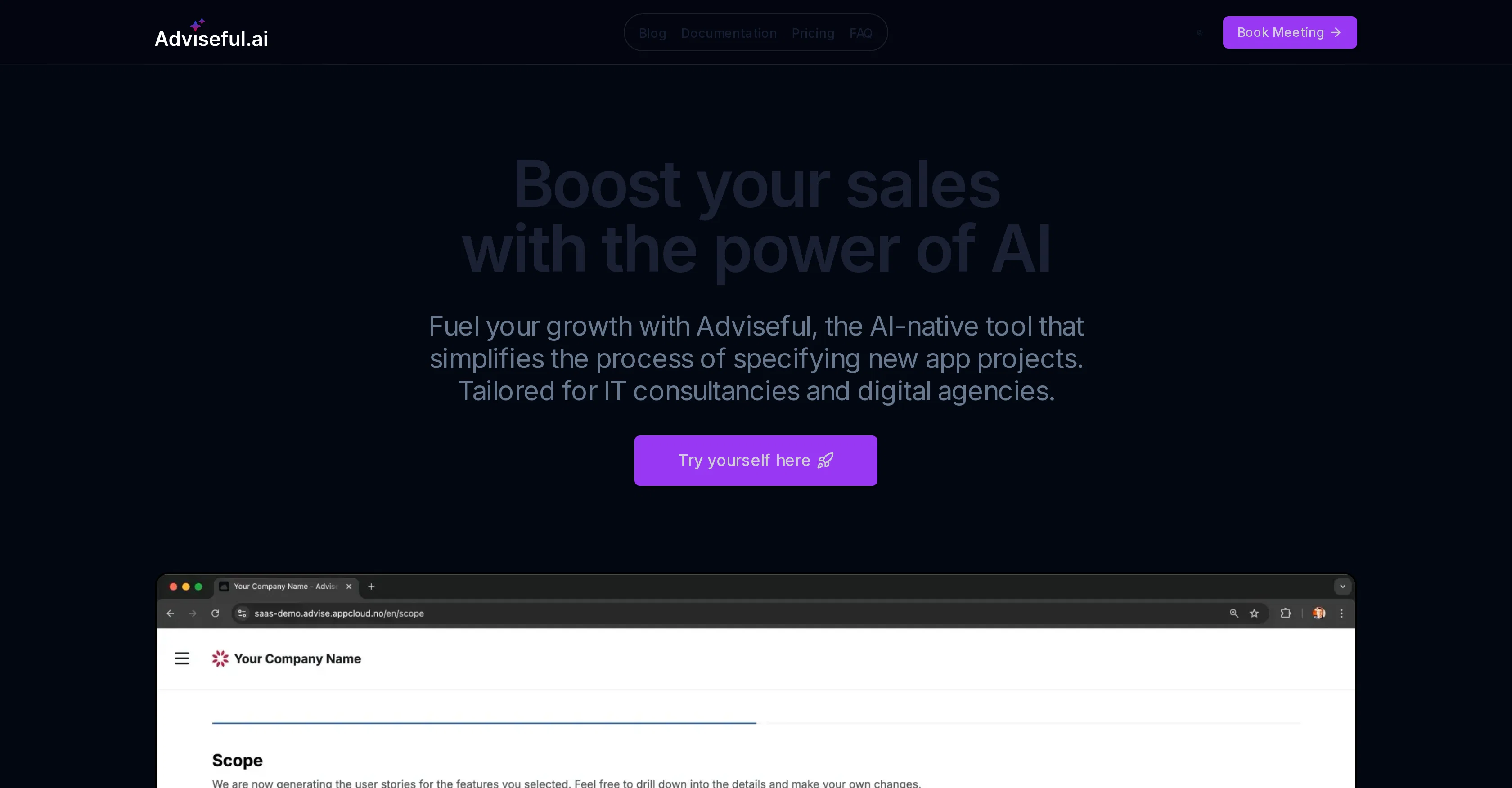 Adviseful.ai website