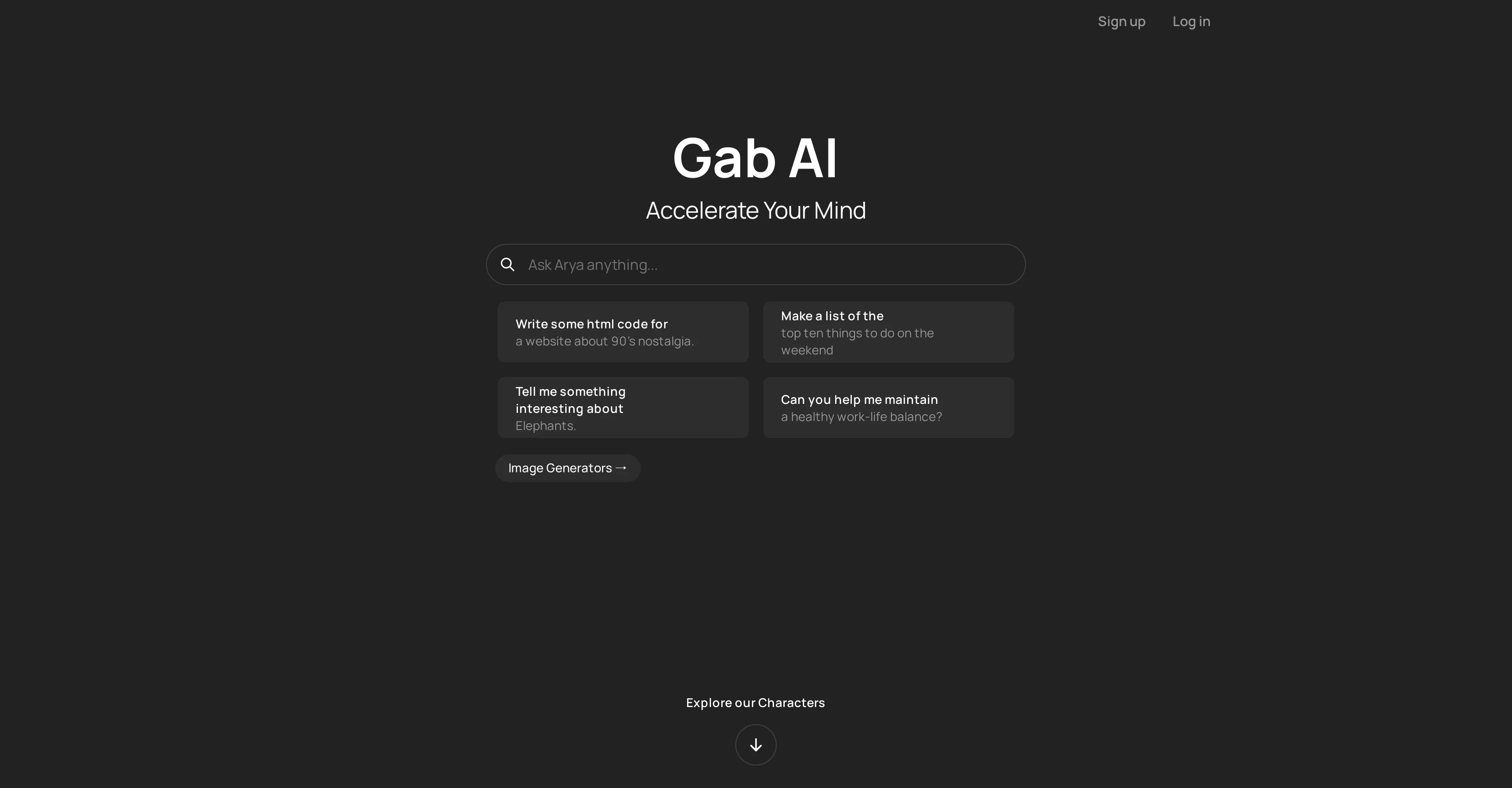Gab AI website