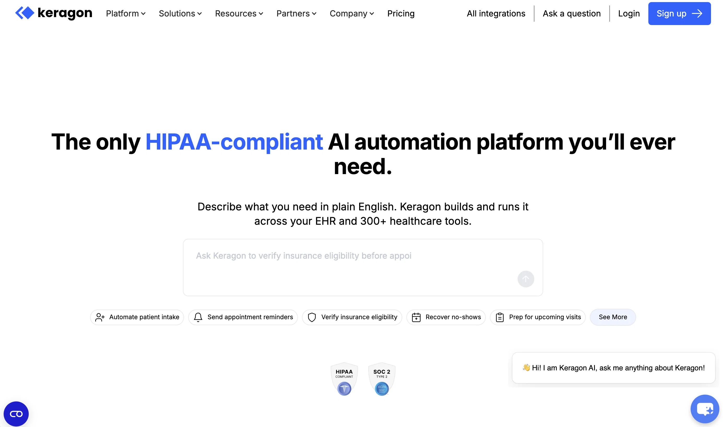 Keragon website