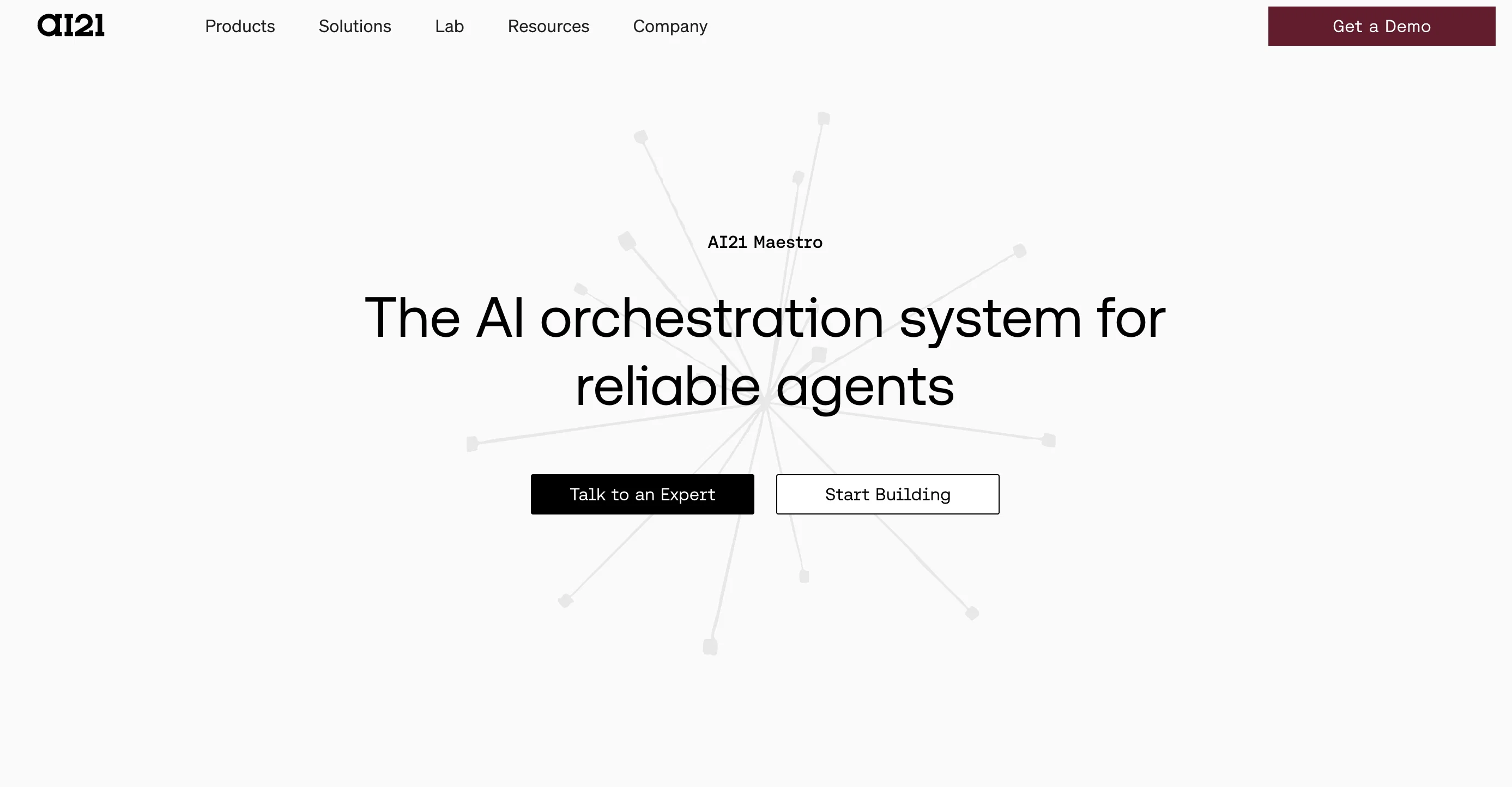 AI21 Maestro website