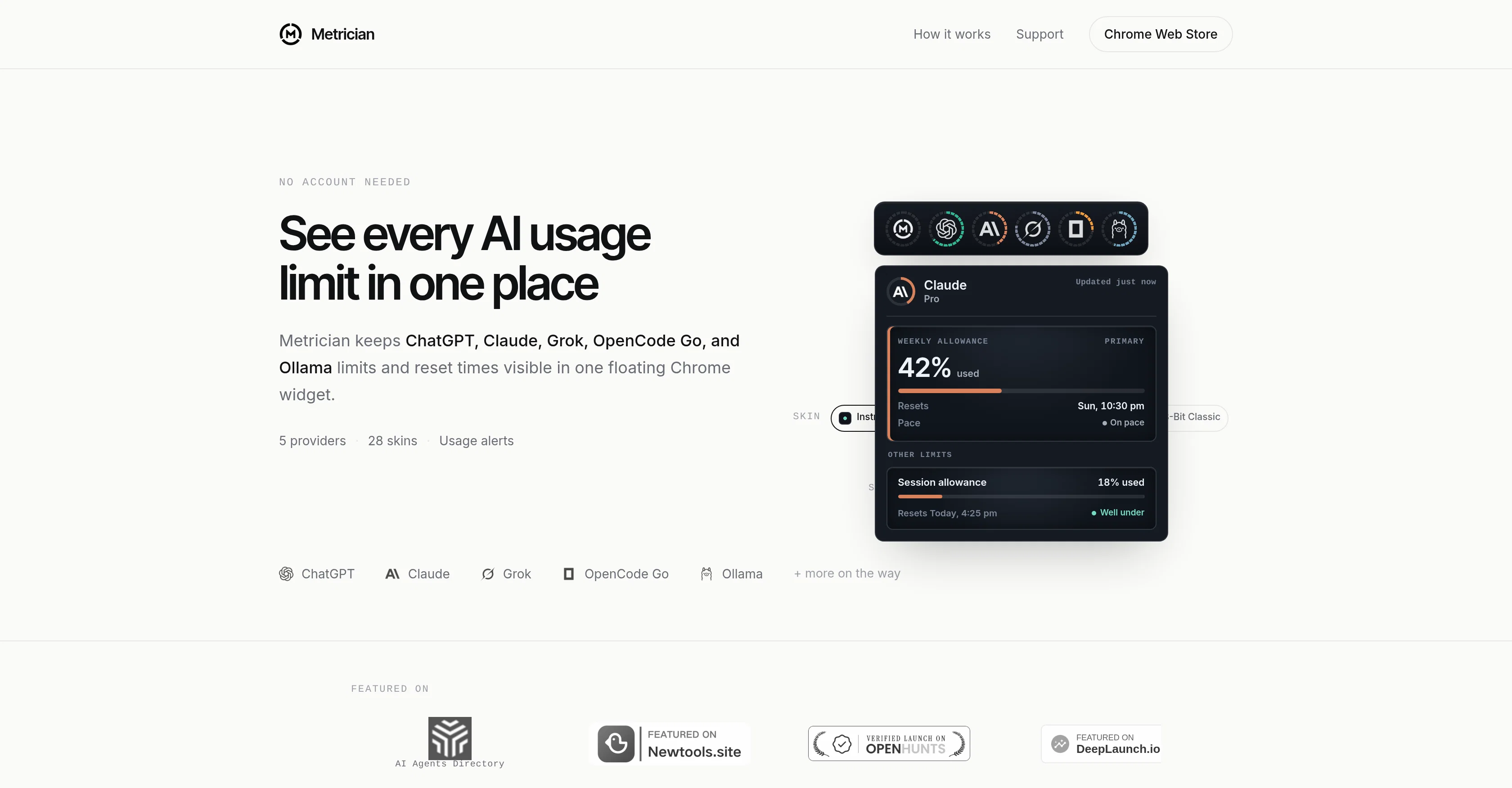 Metrician website