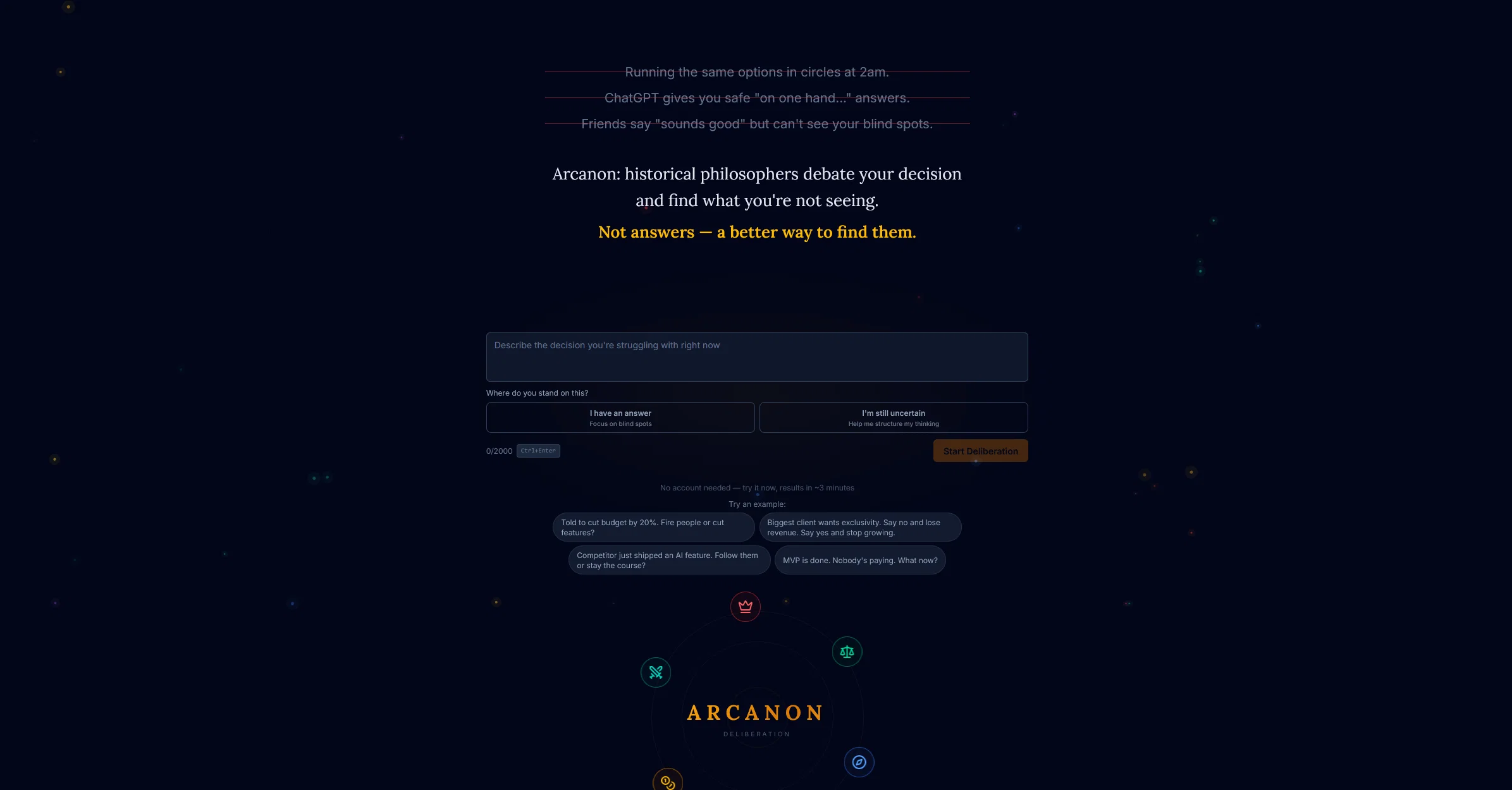 Arcanon website
