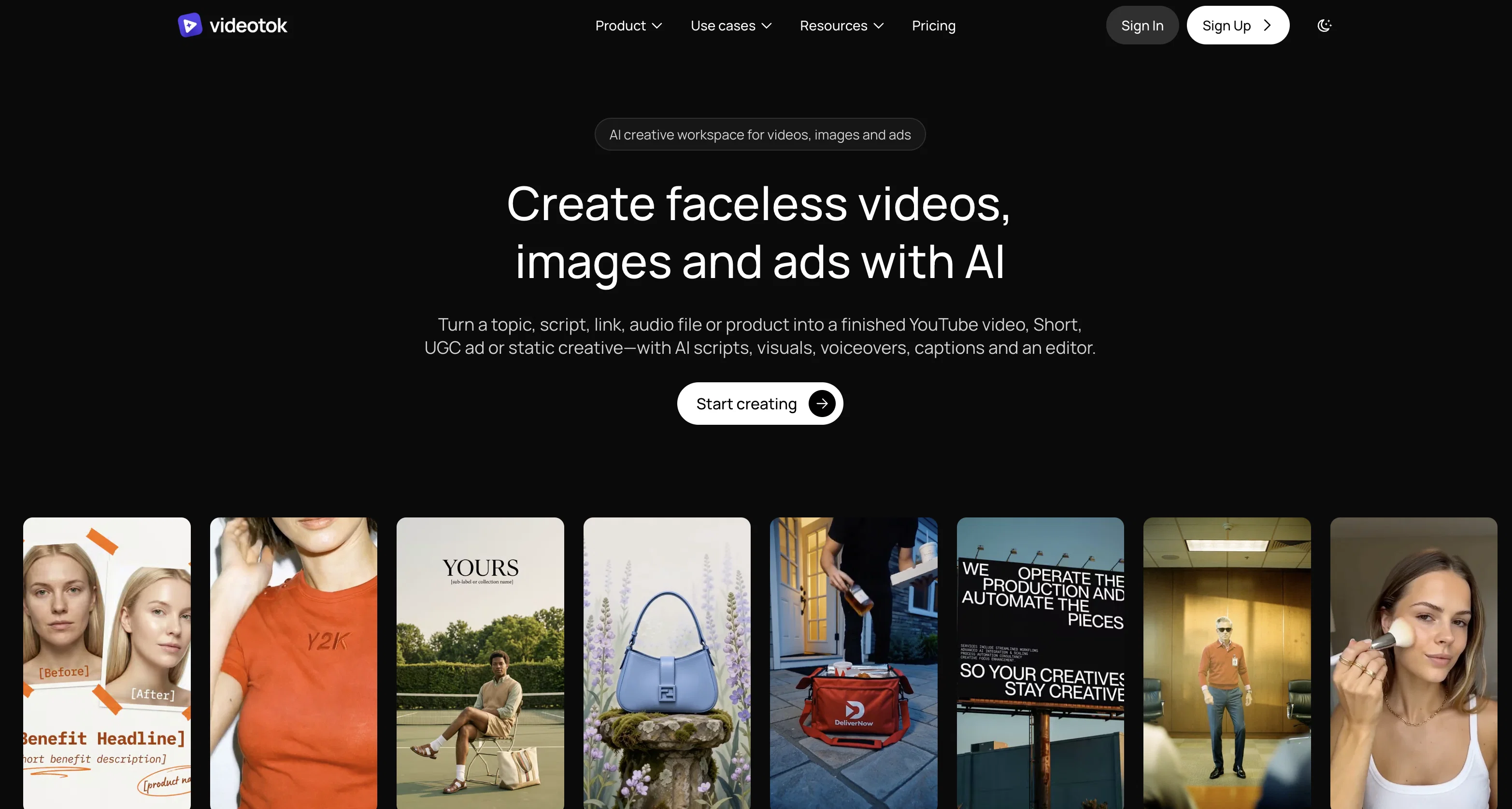 Videotok website