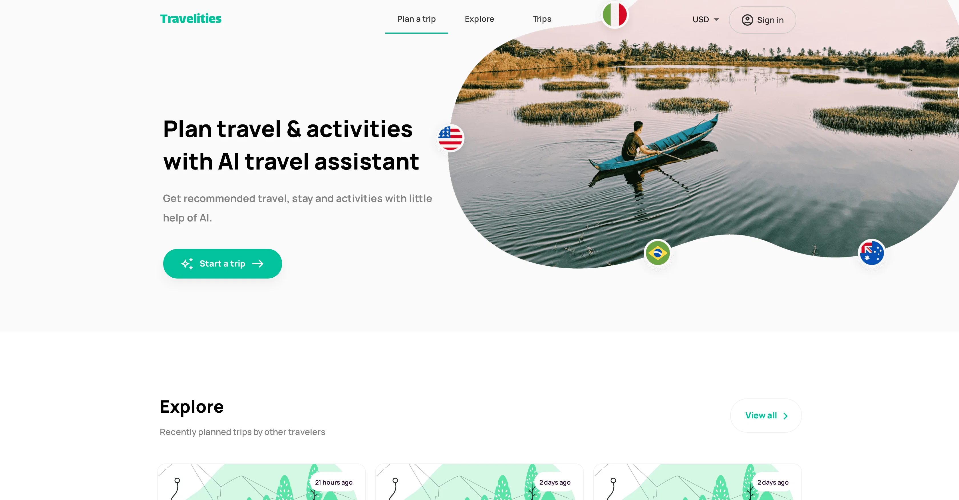 Travelities website