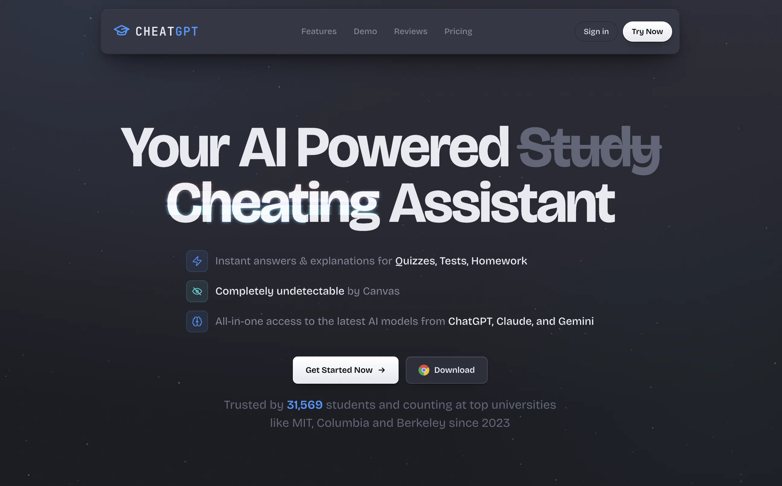 CheatGPT website