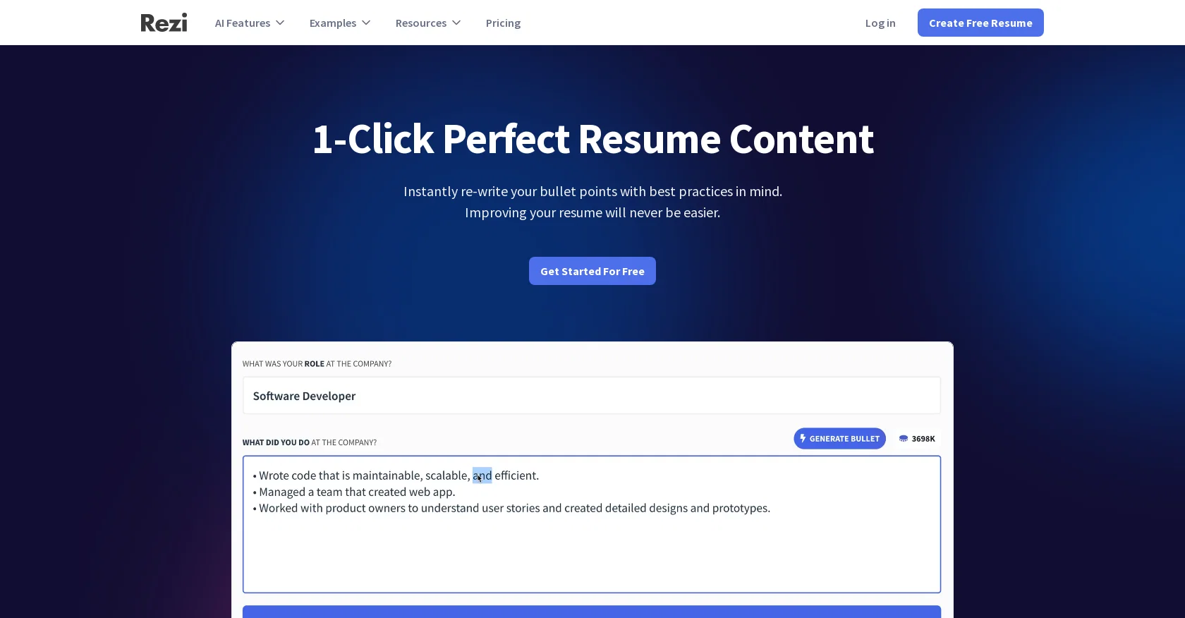 AI Resume Editor website