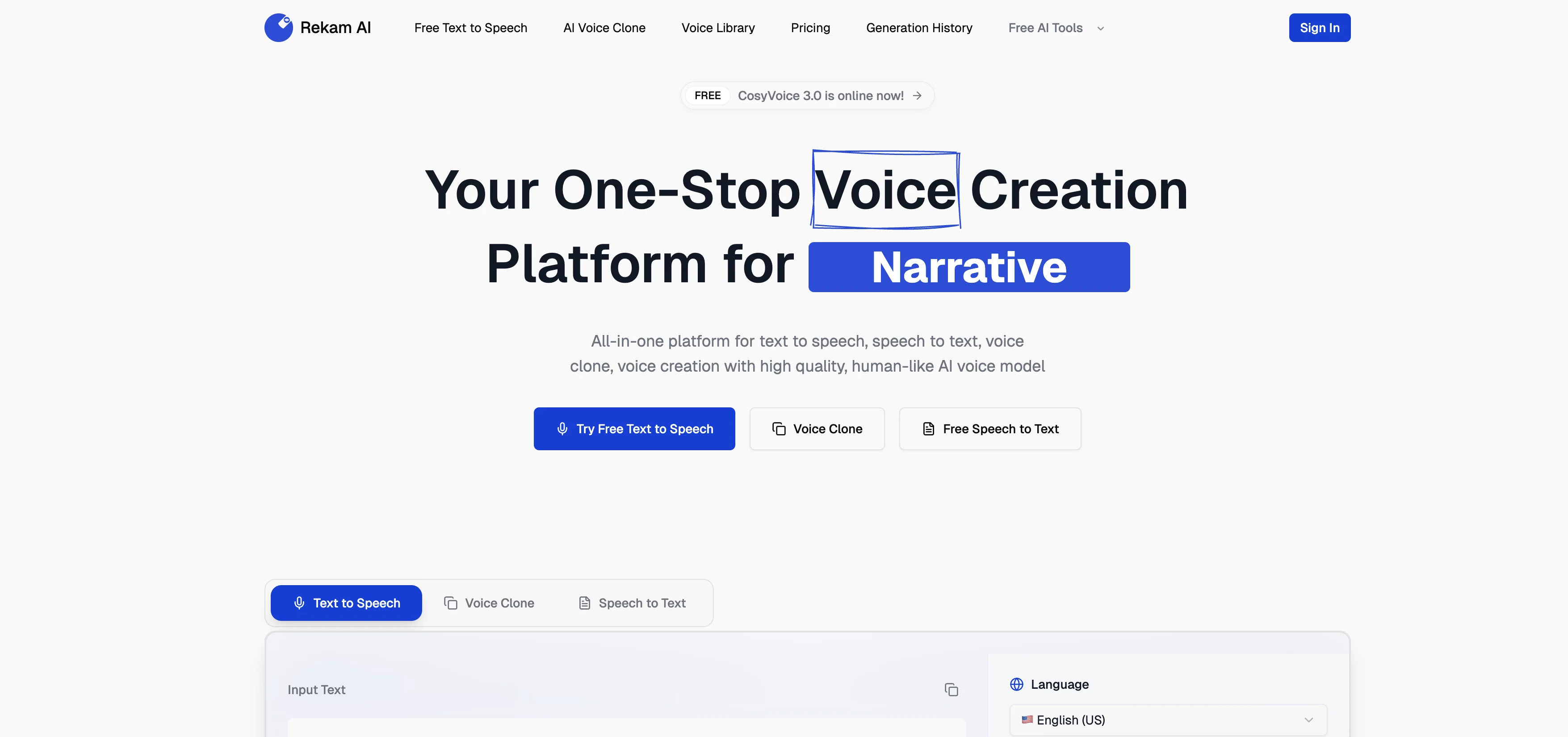 Rekam AI website