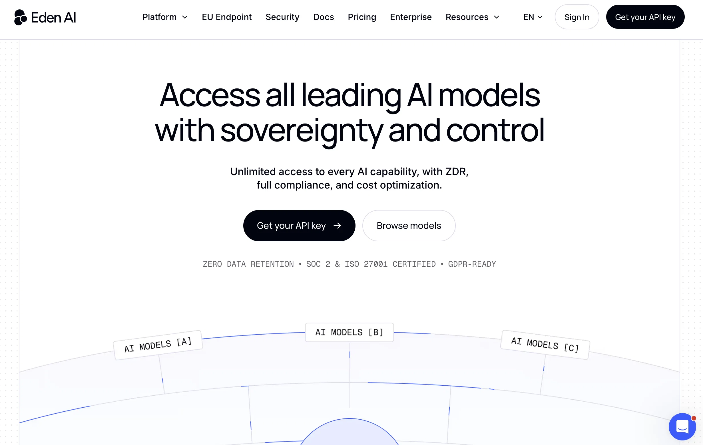 Eden AI website