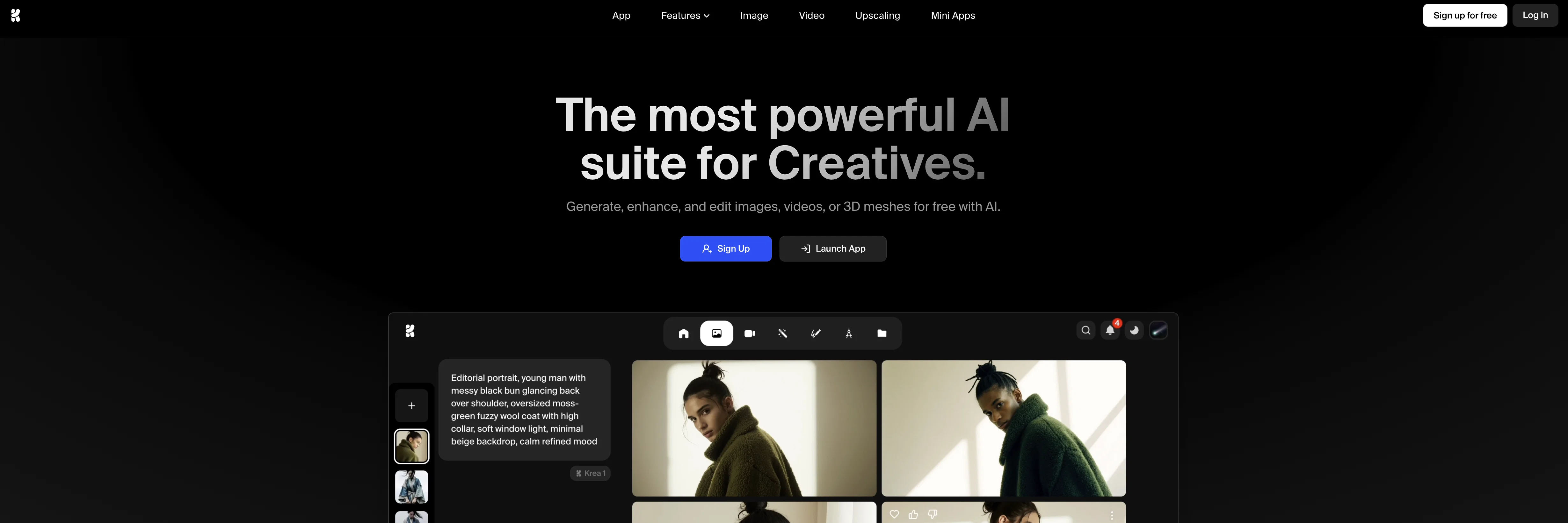 KREA website