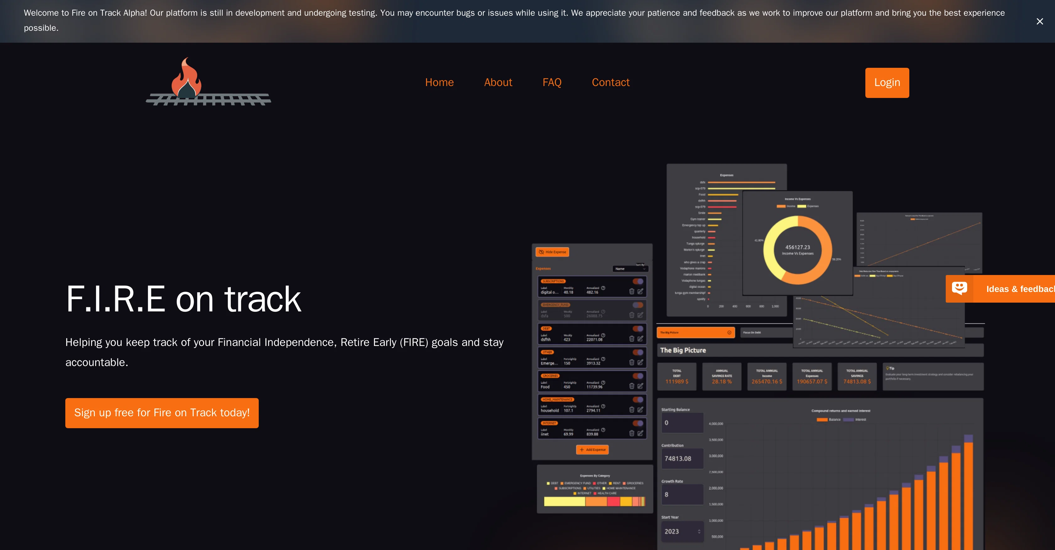 F.I.R.E On Track website