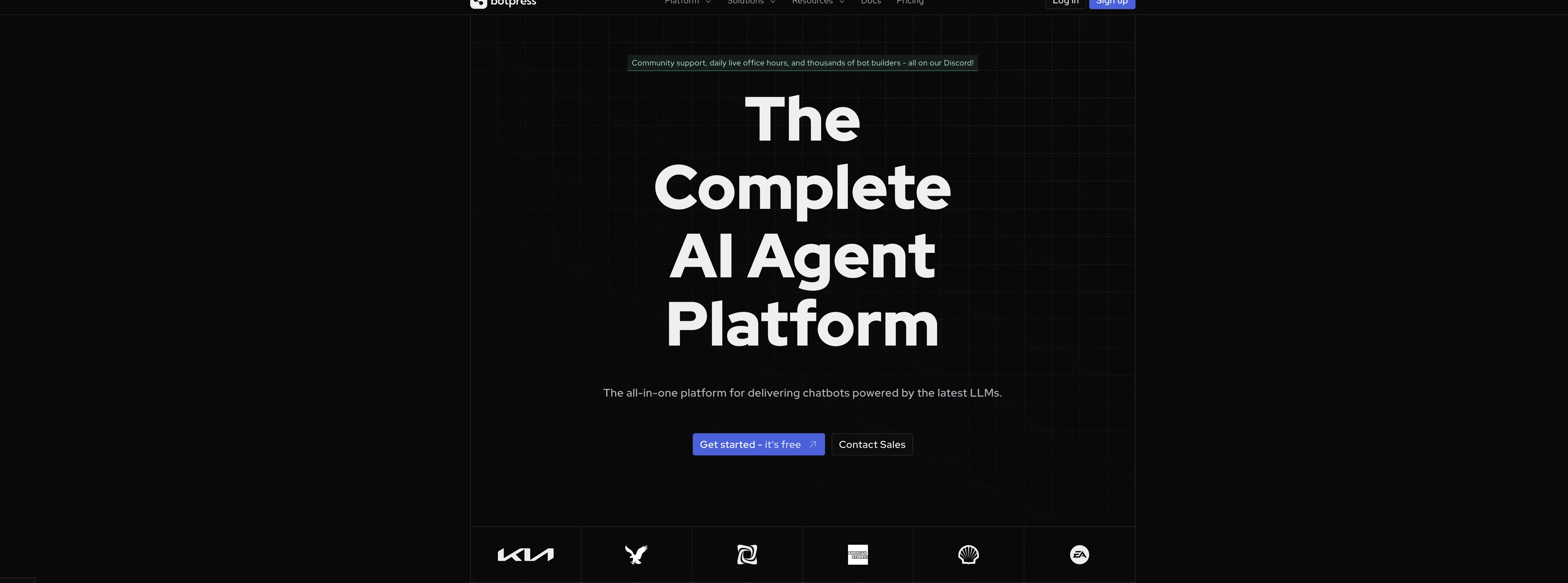 Botpress website