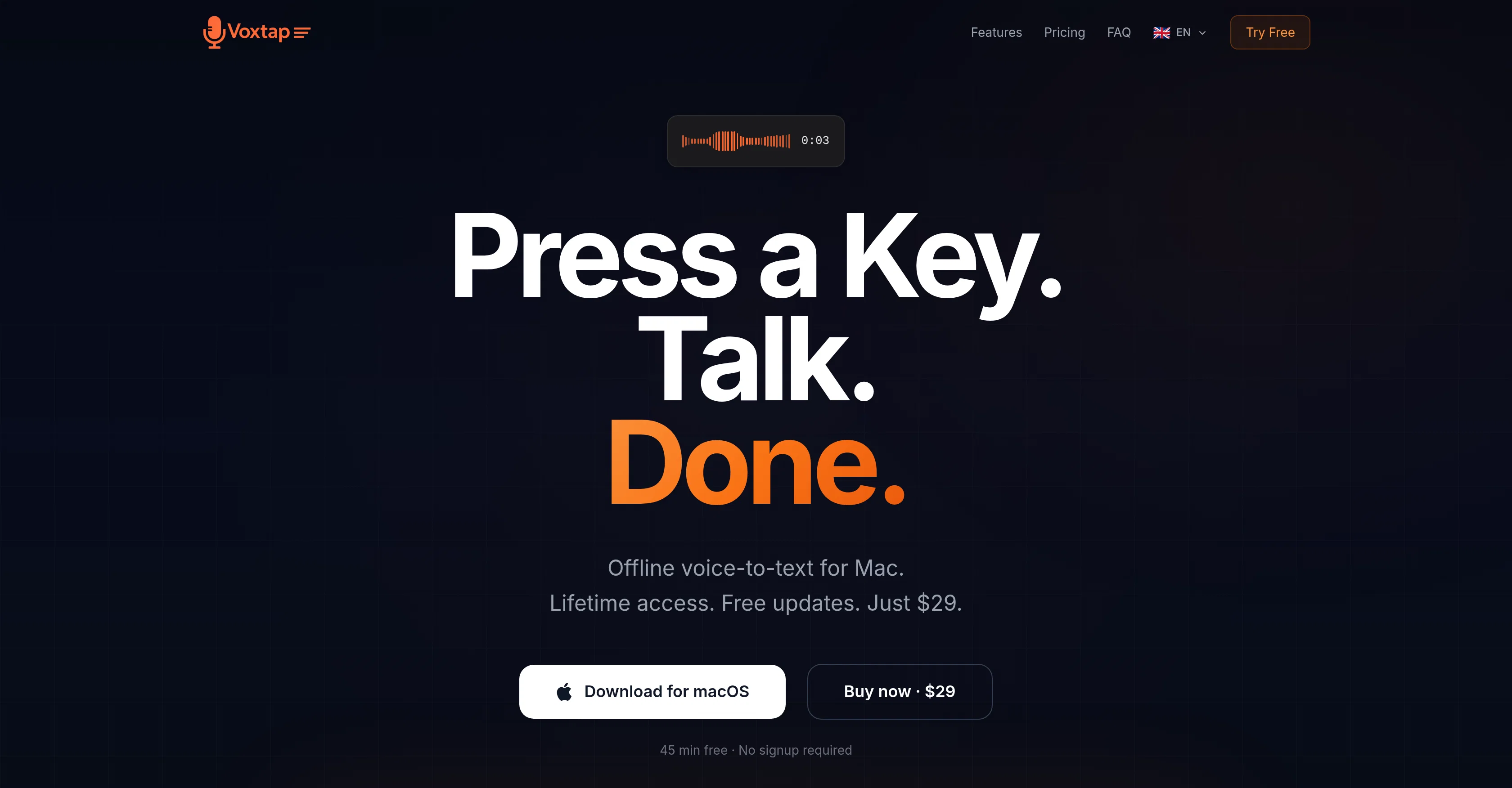 VoxTap website