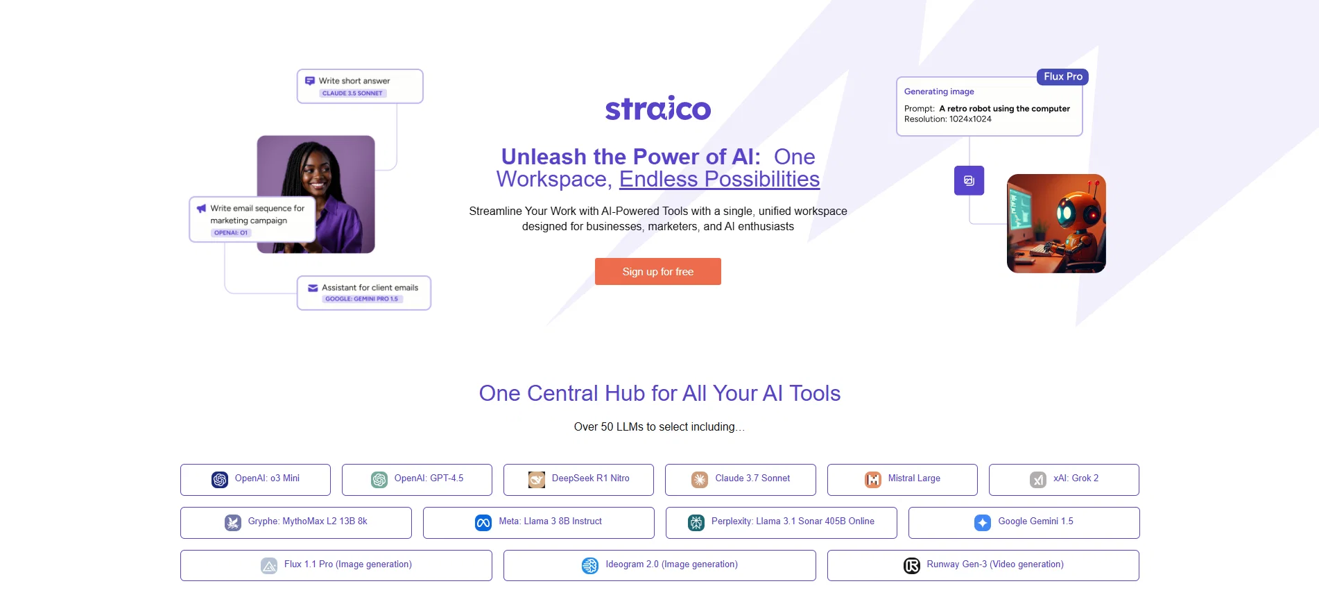 Straico website