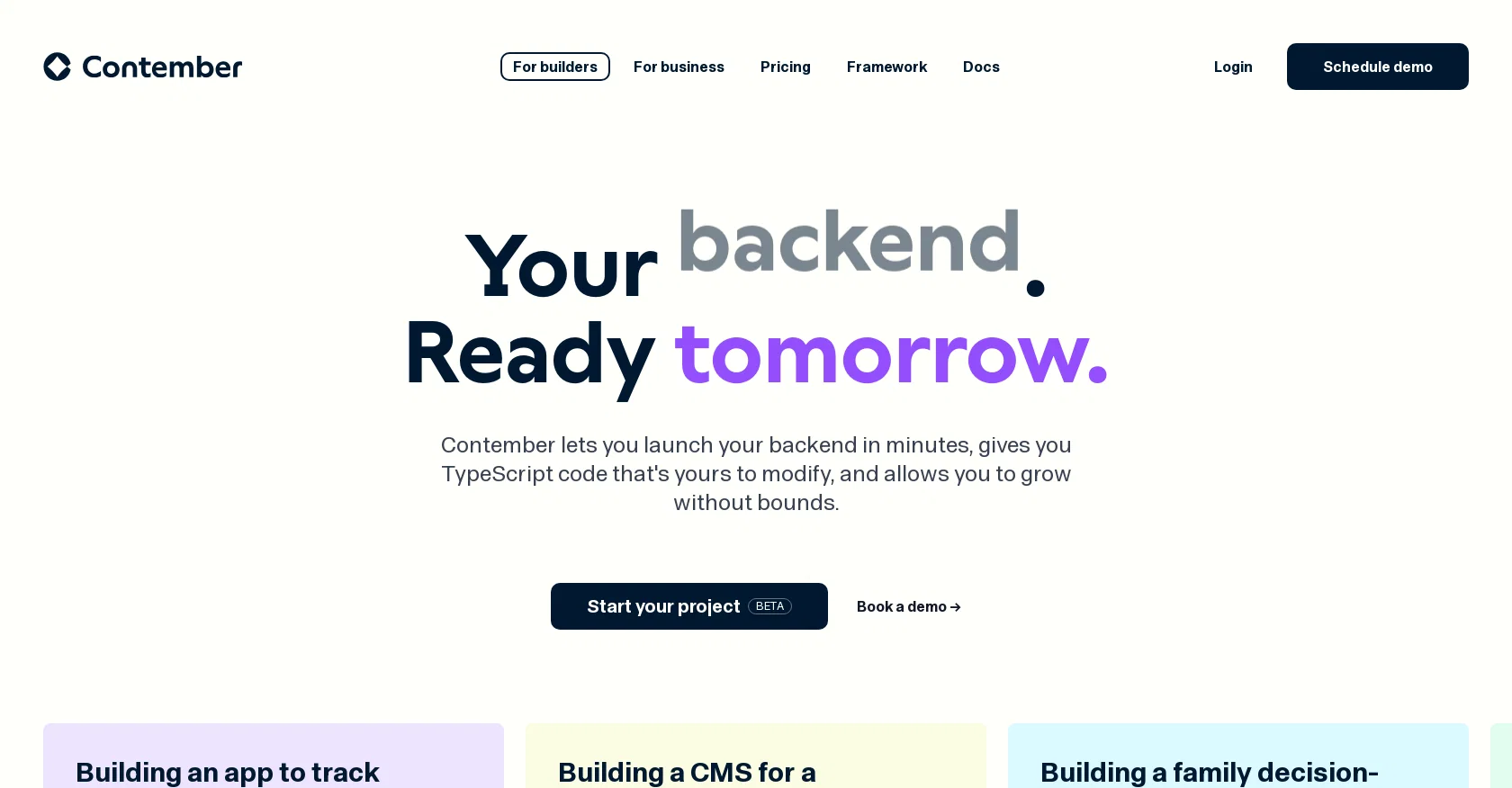 Contember website