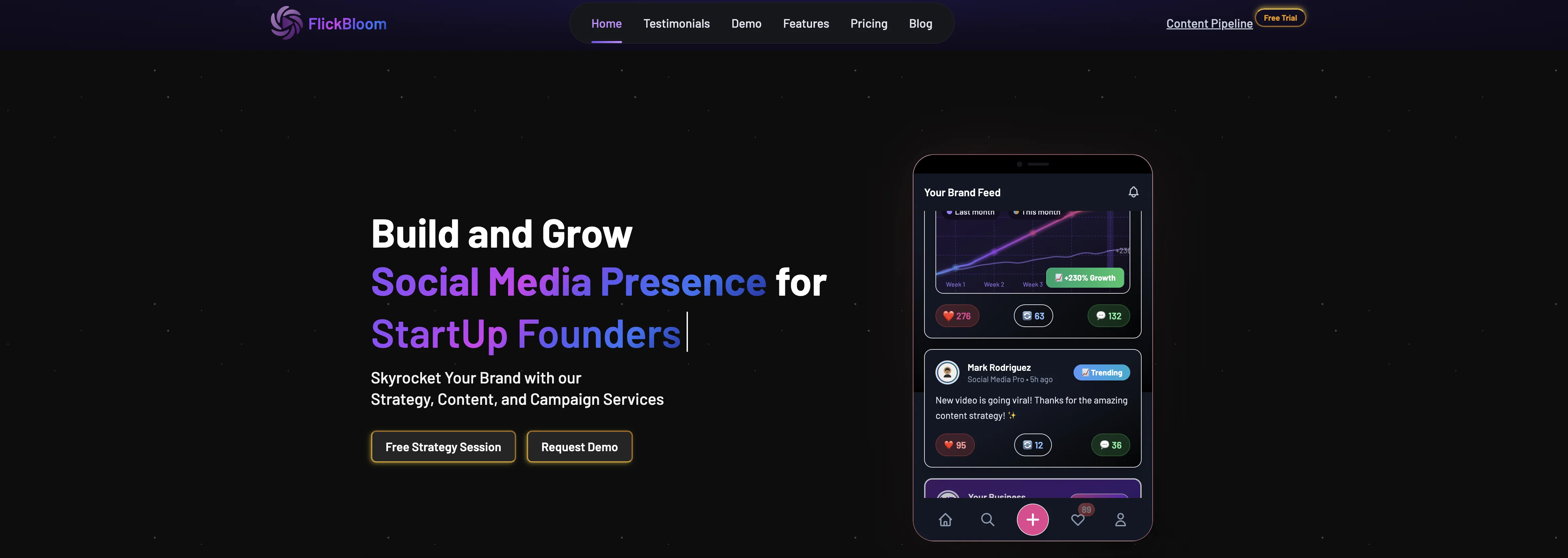 FlickBloom website