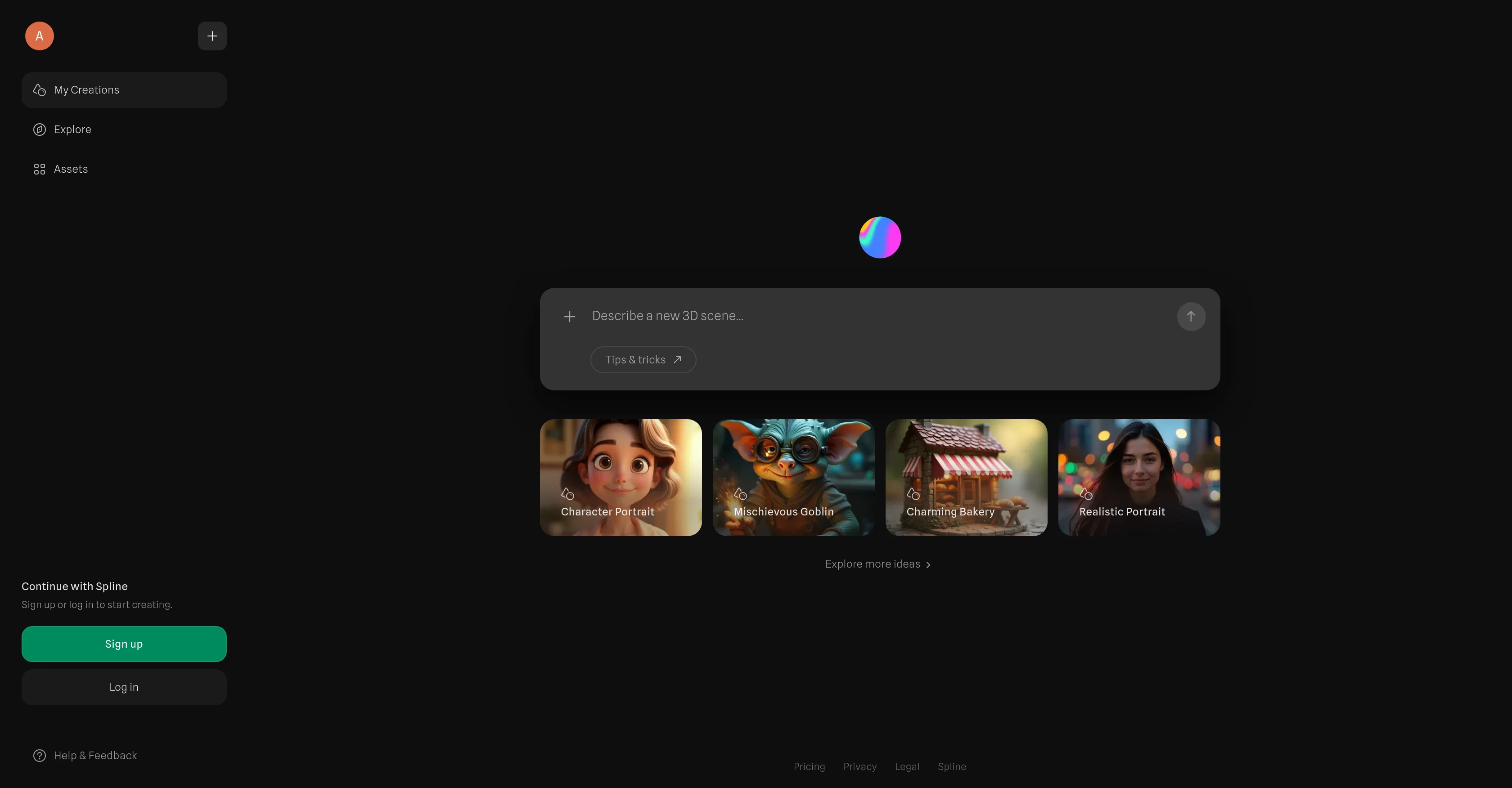 Spell by Spline website