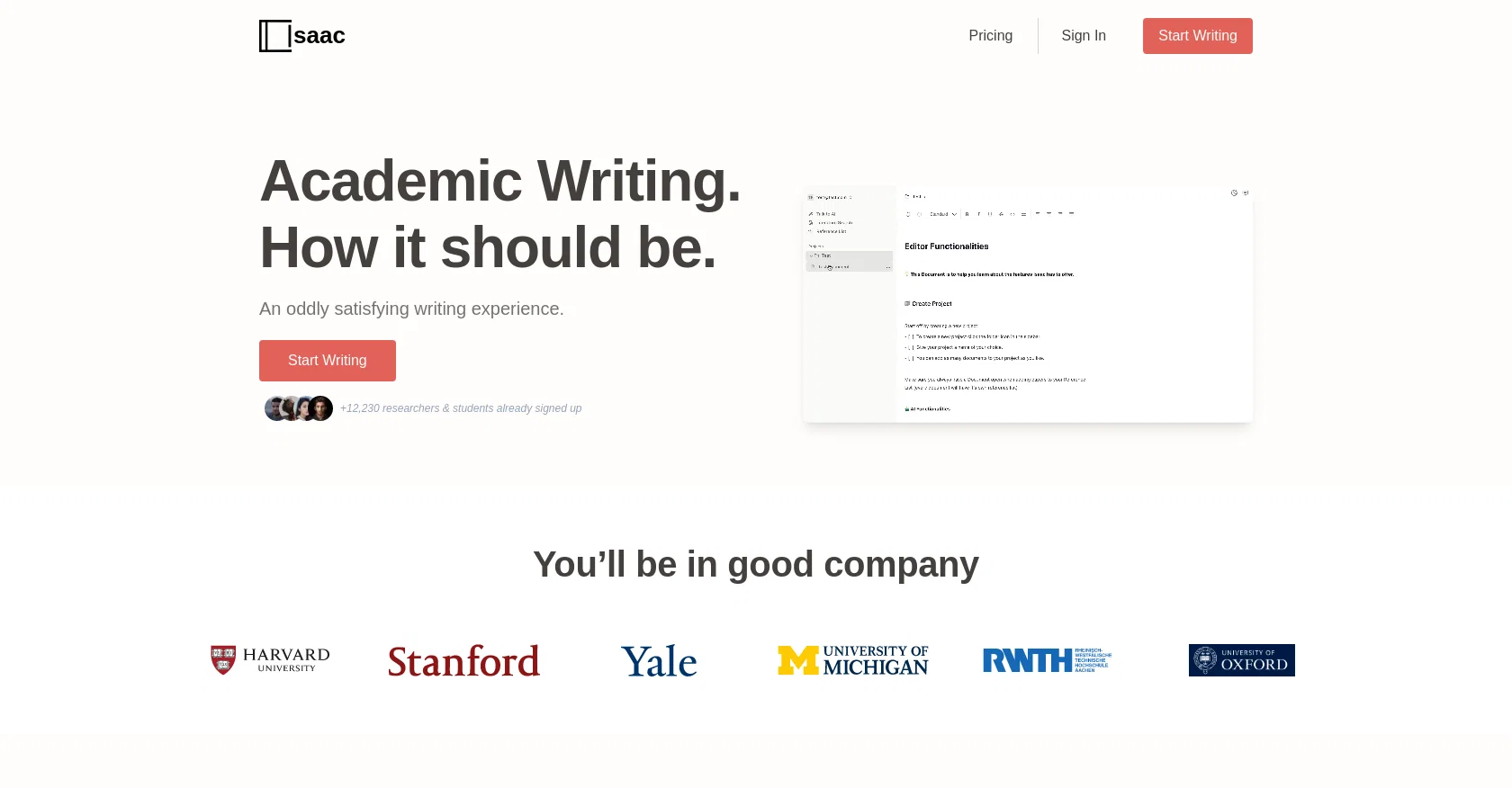 Isaac Editor website