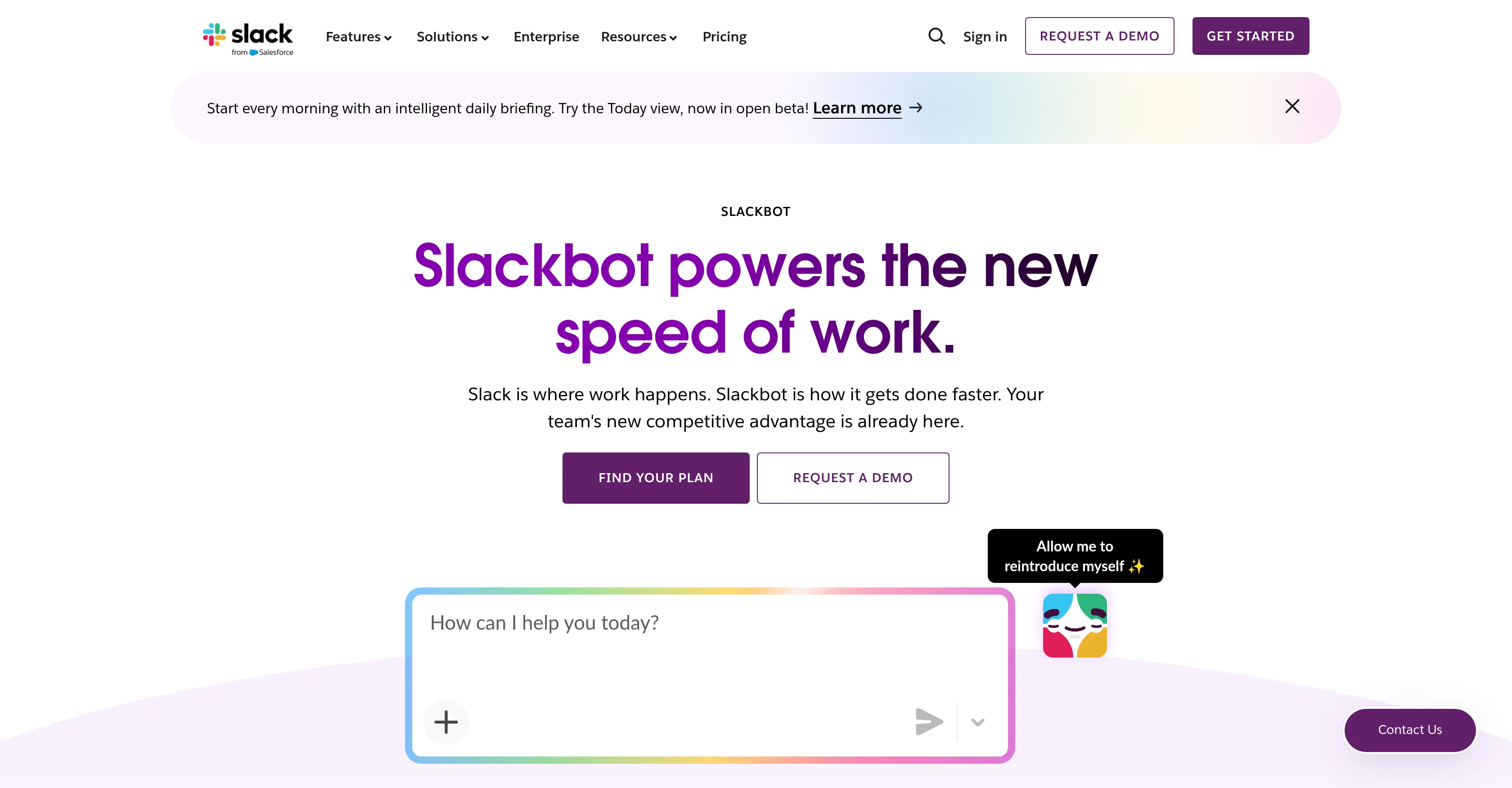 Slackbot by Slack website