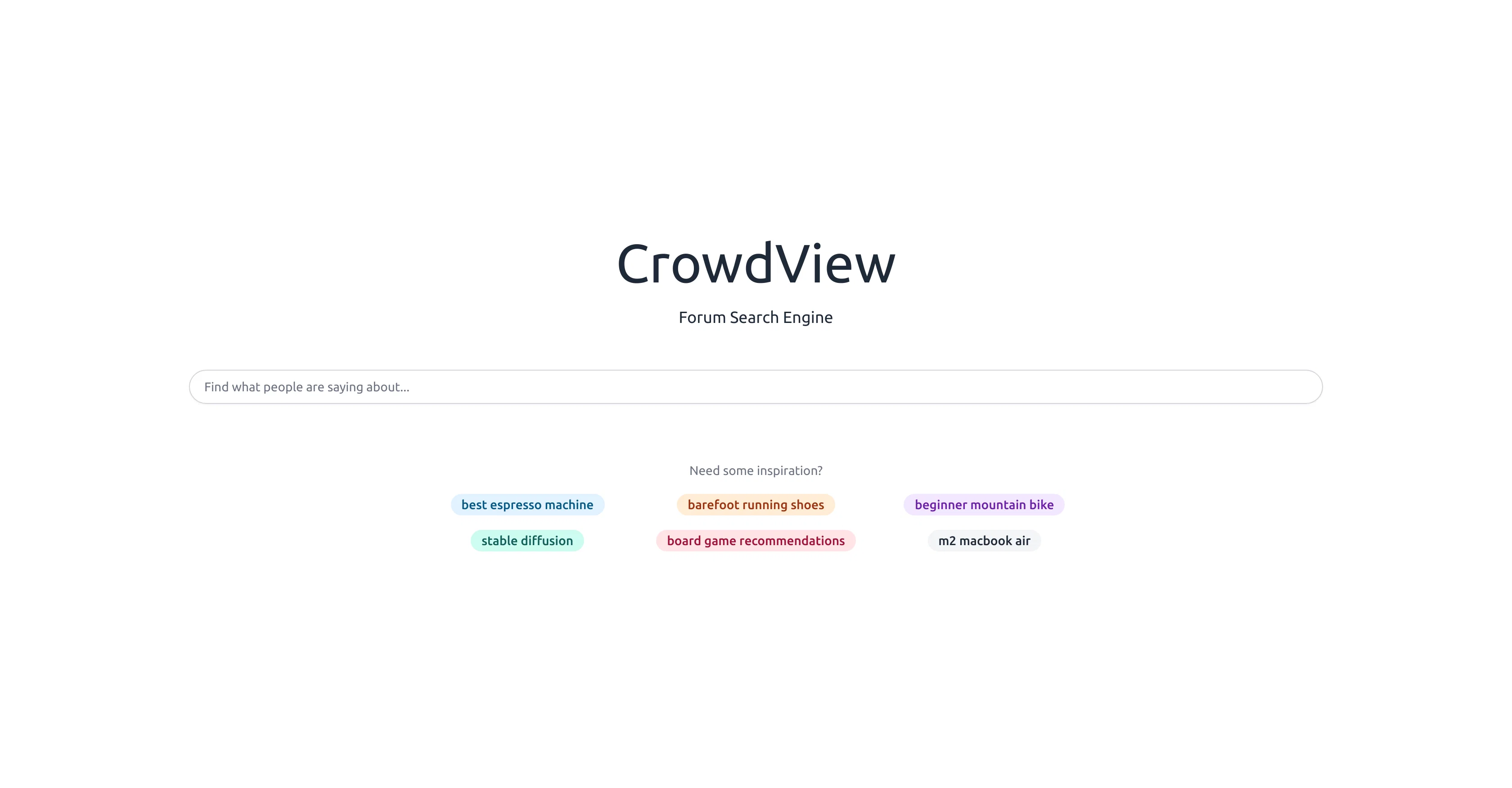 CrowdView website