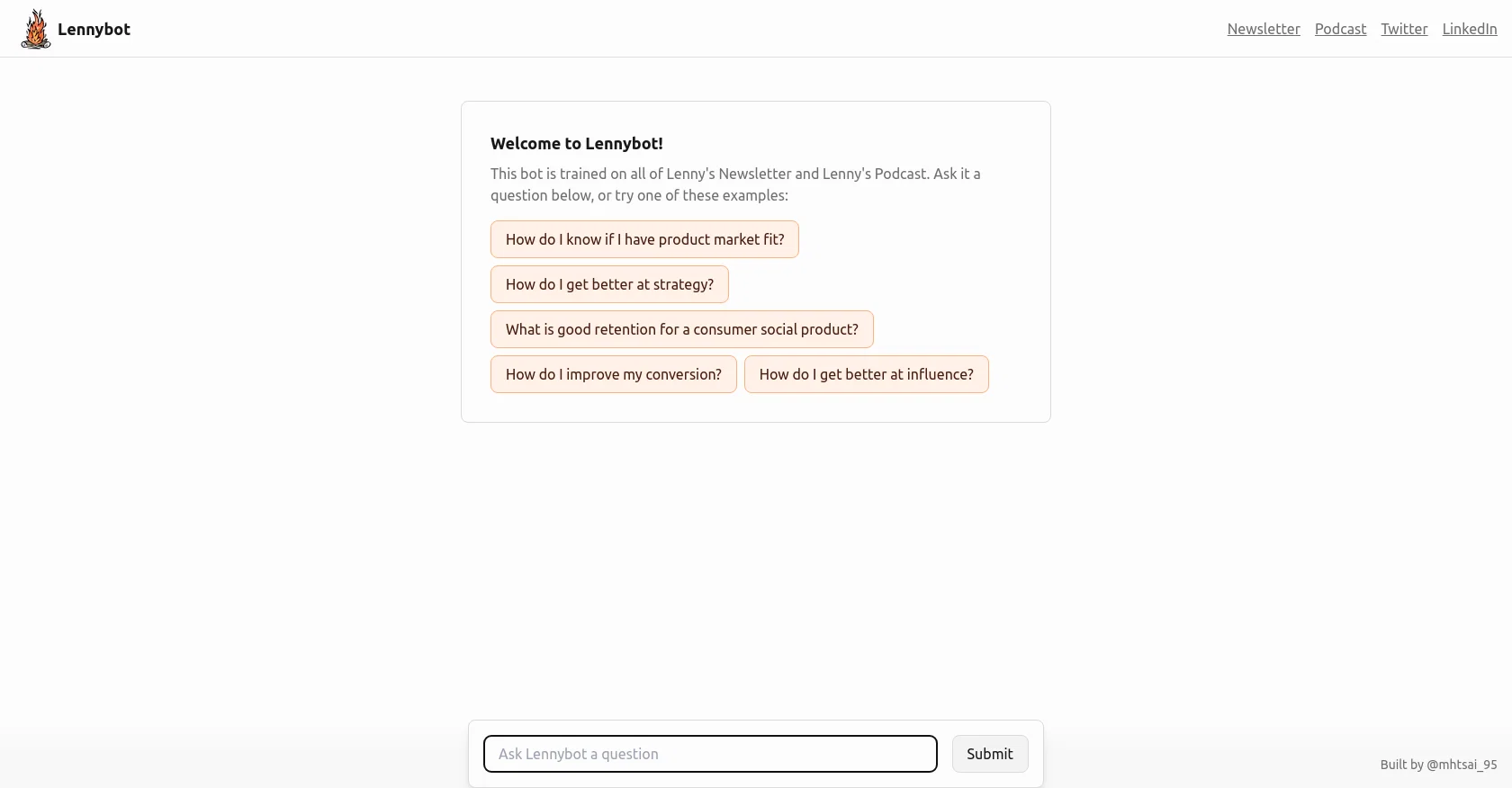 Lennybot website