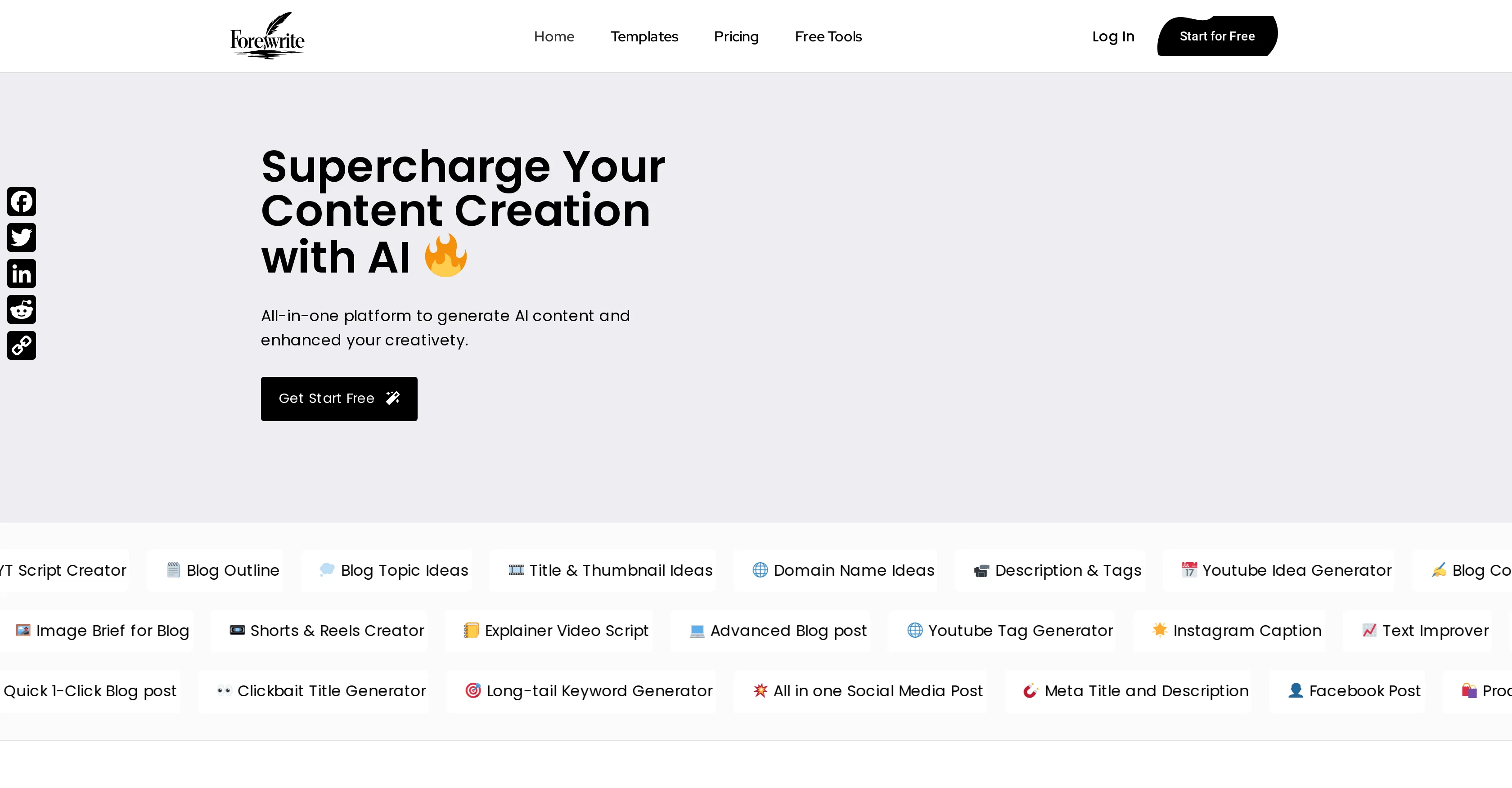 Forewrite website