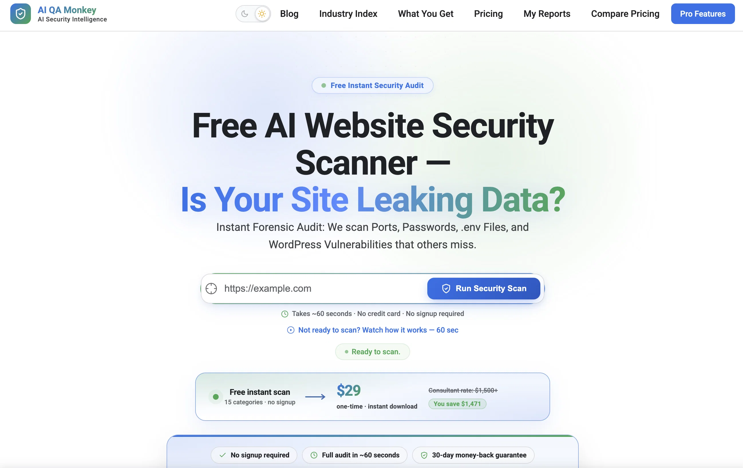 AI QA Monkey website