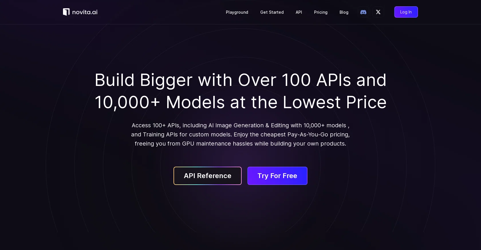 Novita website