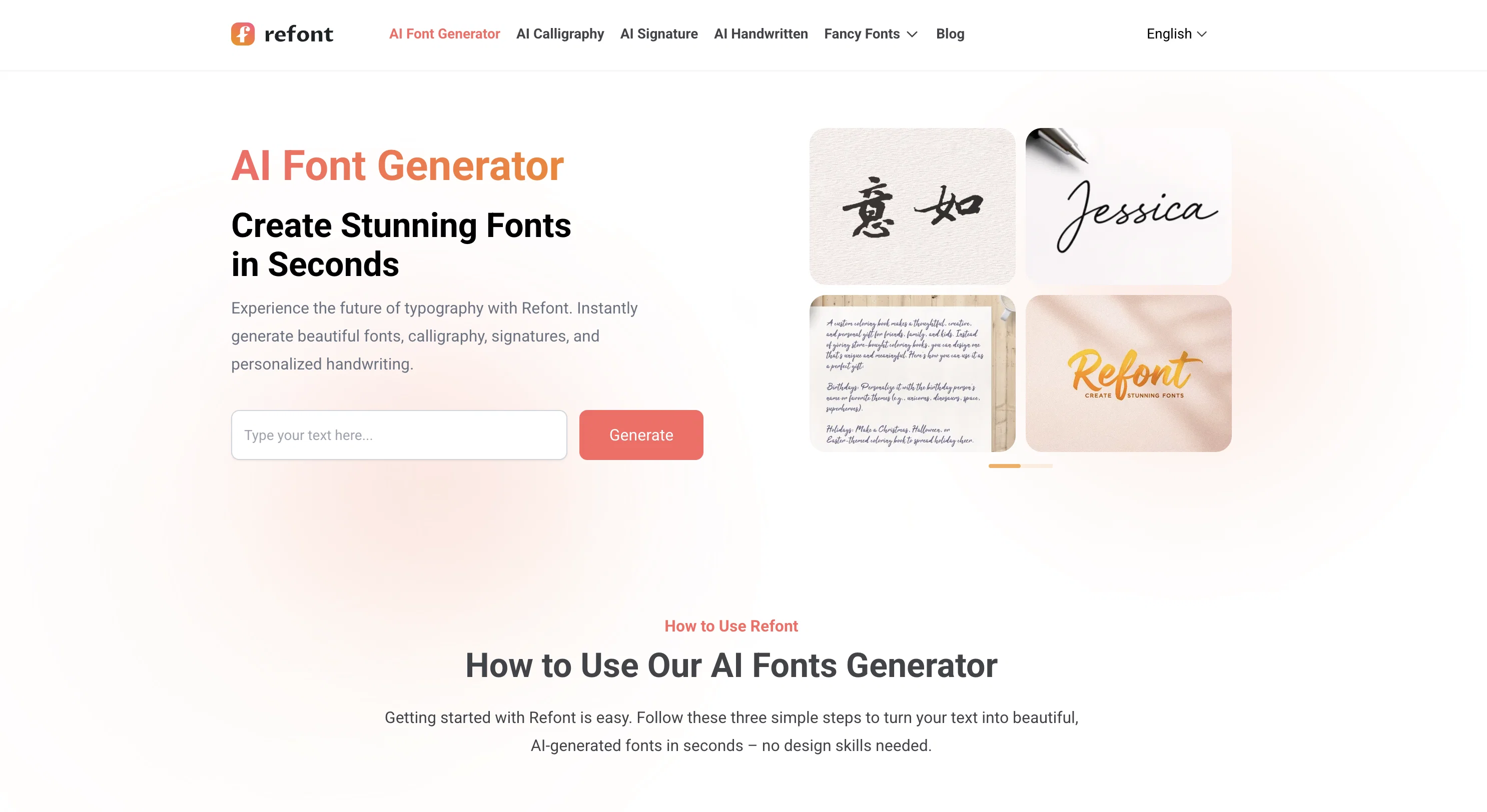 Refont website