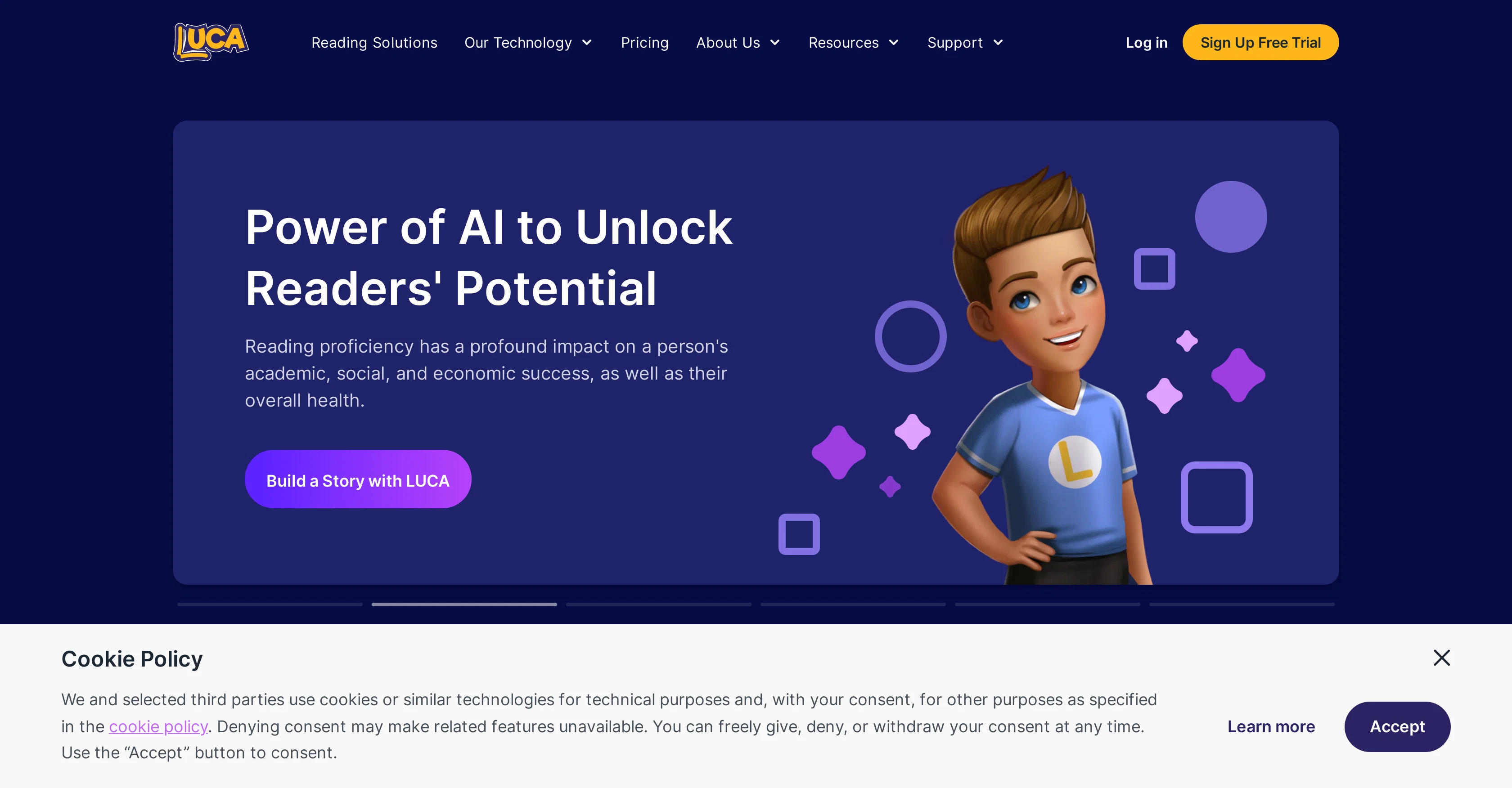 Luca AI website