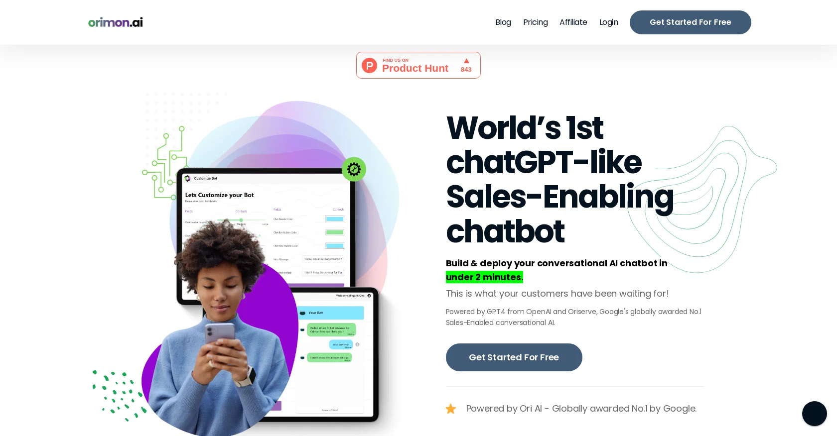 Orimon website